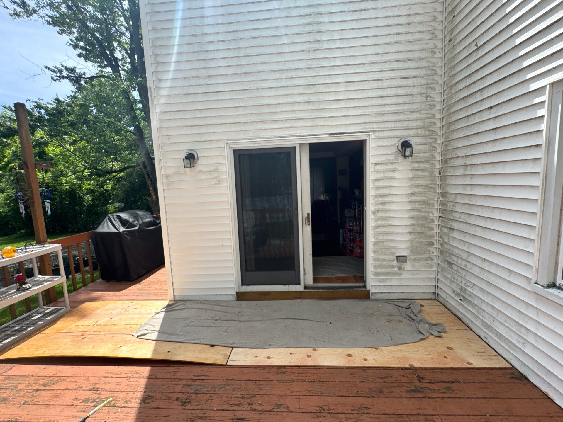 Patio Door Installation using Provia Patio Door by DiGiorgi Roofing and Siding Inc