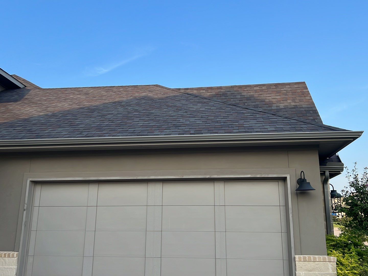 Insurance Claim Roof and Gutters using Certainteed Landmark Weathered Wood by Tex-Line Roofing