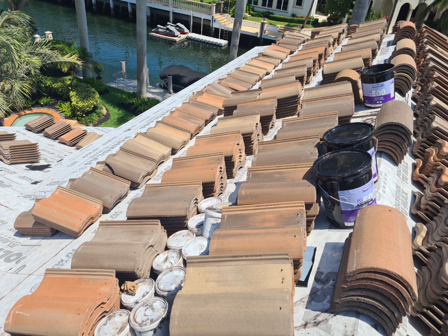 Residential Roofing Installation using Eagle Roofing Tile by BLUES BROTHERS ROOFING