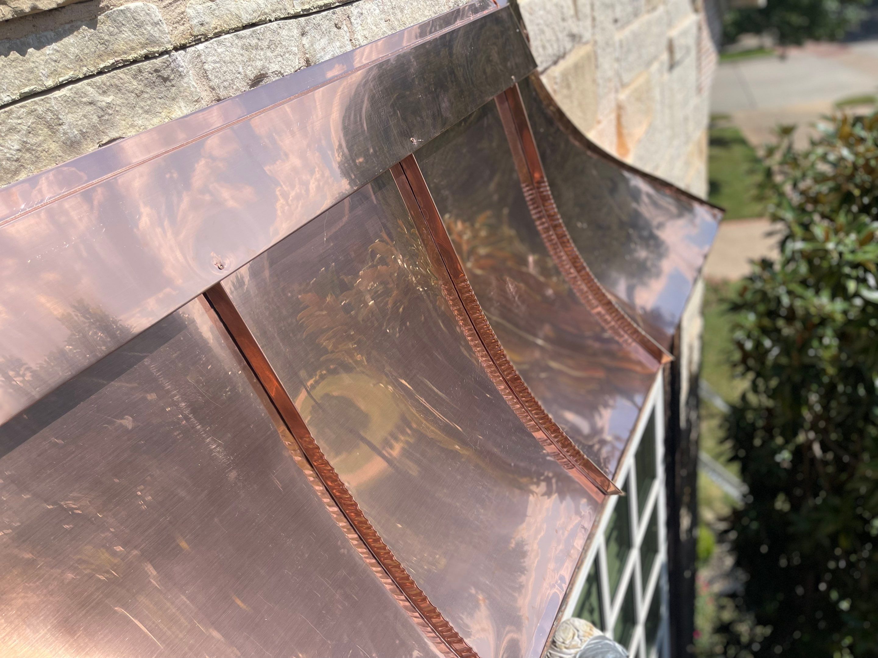 Southlake Texas Estate - Roof, Copper Awning and Gutter Project by First United Roofing & Construction