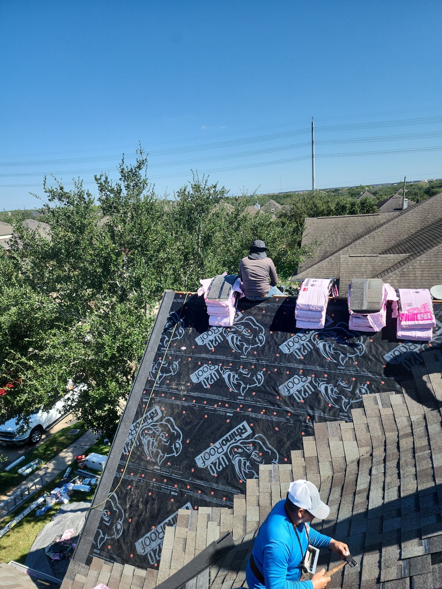 Residential Roofing Installation using Owen's Corning Duration (Lifetime) Shingles by Roof Repair Company