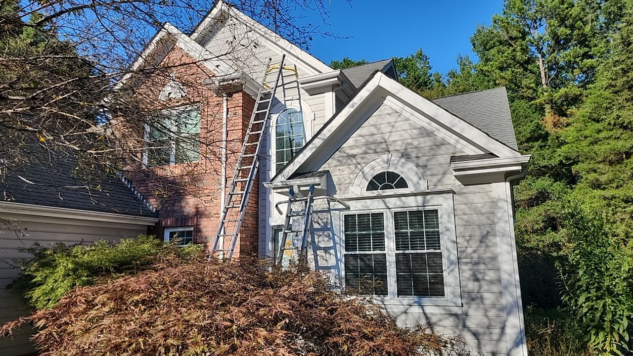 House Wash using cleaner by G&H Home Tech Pros LLC