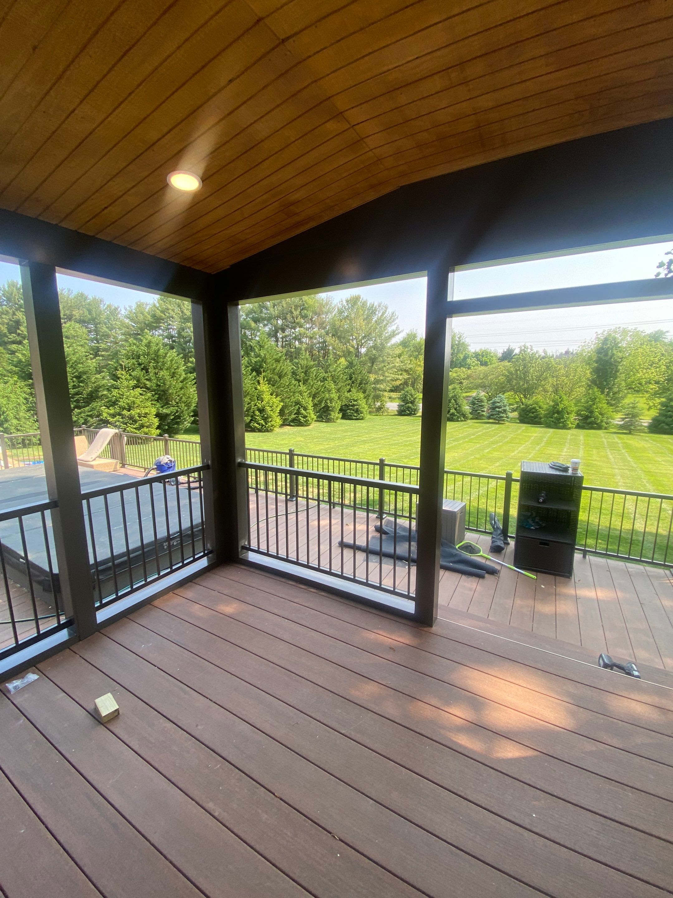Deck/Screen porch Transformation using Timbertech by The Smet Companies, LLC