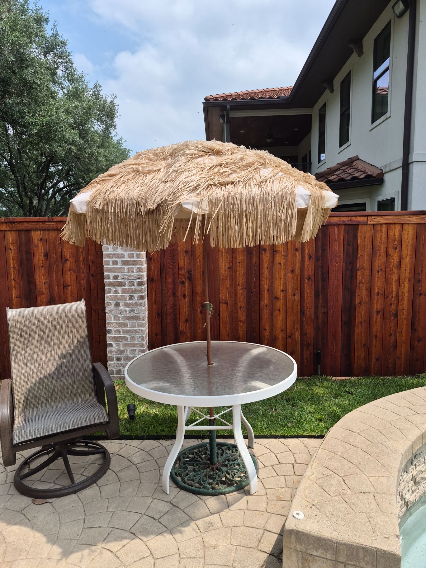 Western Red Cedar Privacy Fence with Dual-Stain Finish by Tim's Fences
