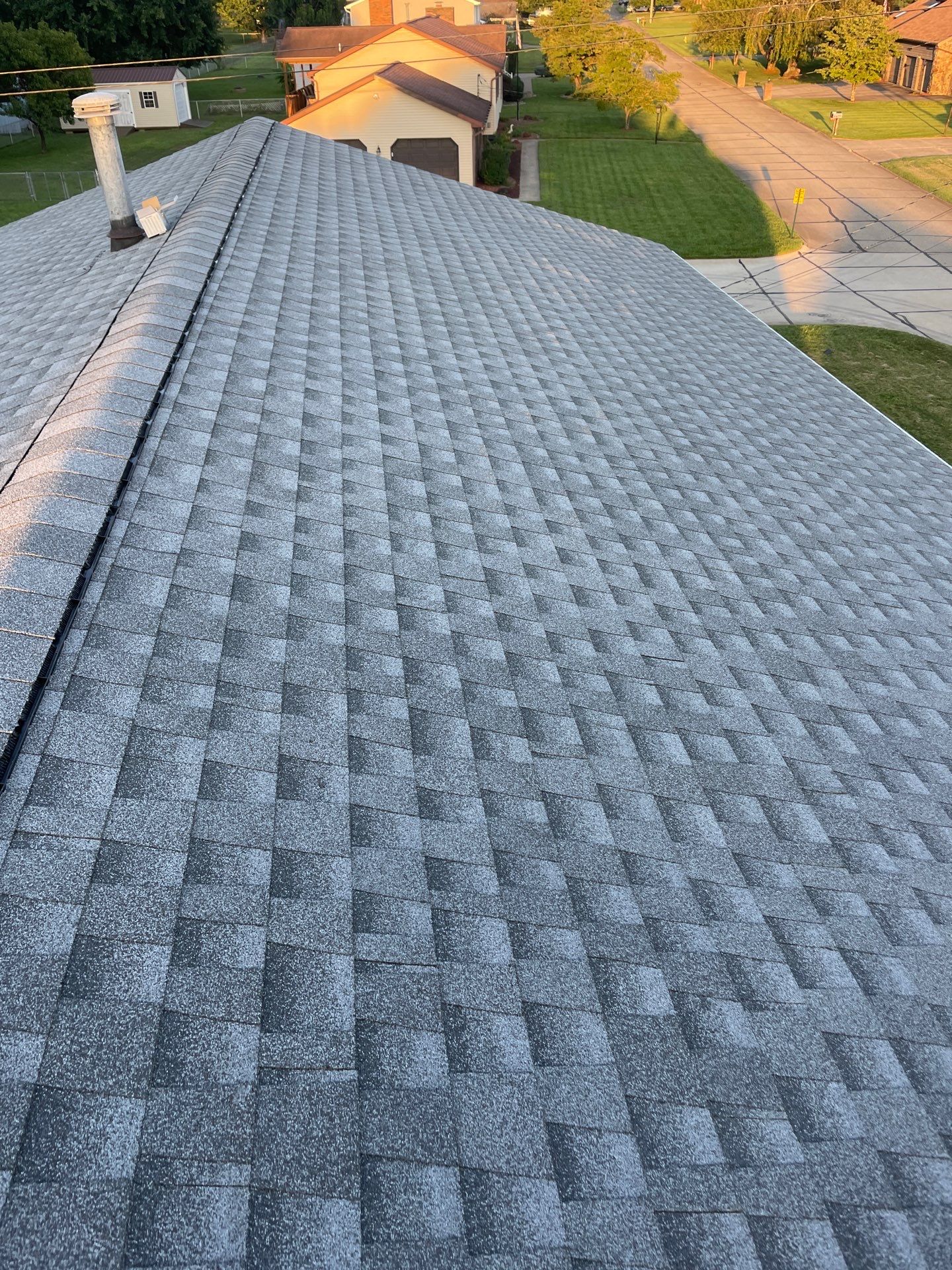 Residential Roofing Installation using GAF Timberline HDZ Oyster Grey by Rainstoppers Roofing