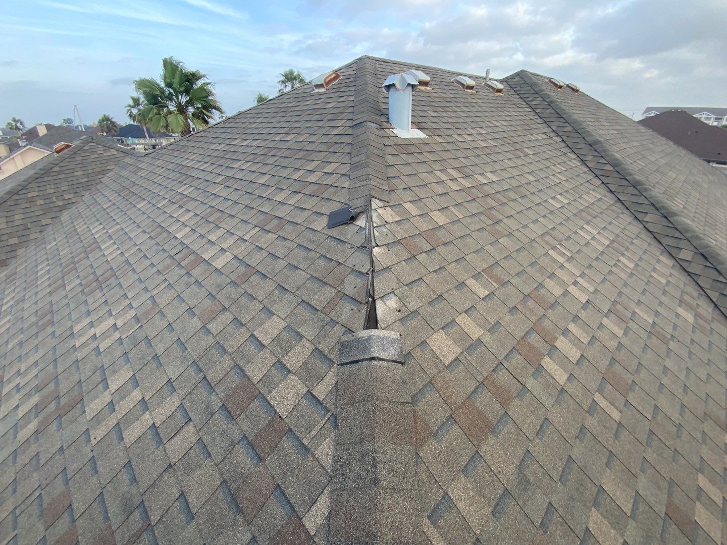 Roof Repairs to Ridge and Vents by Lighthouse Roofing