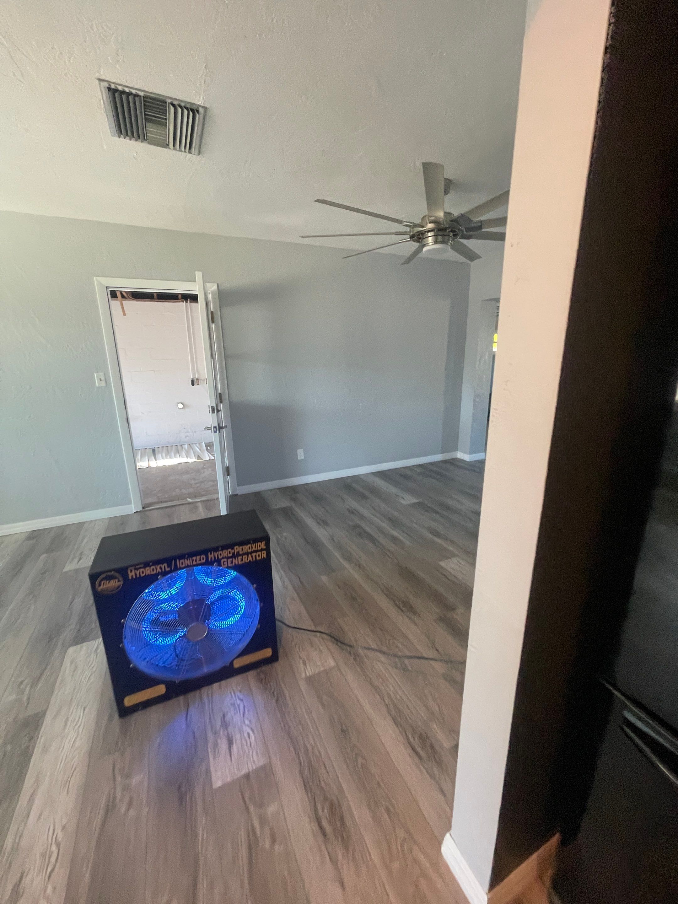 Smoke Damage from stove fire by Bay Coast Restoration 