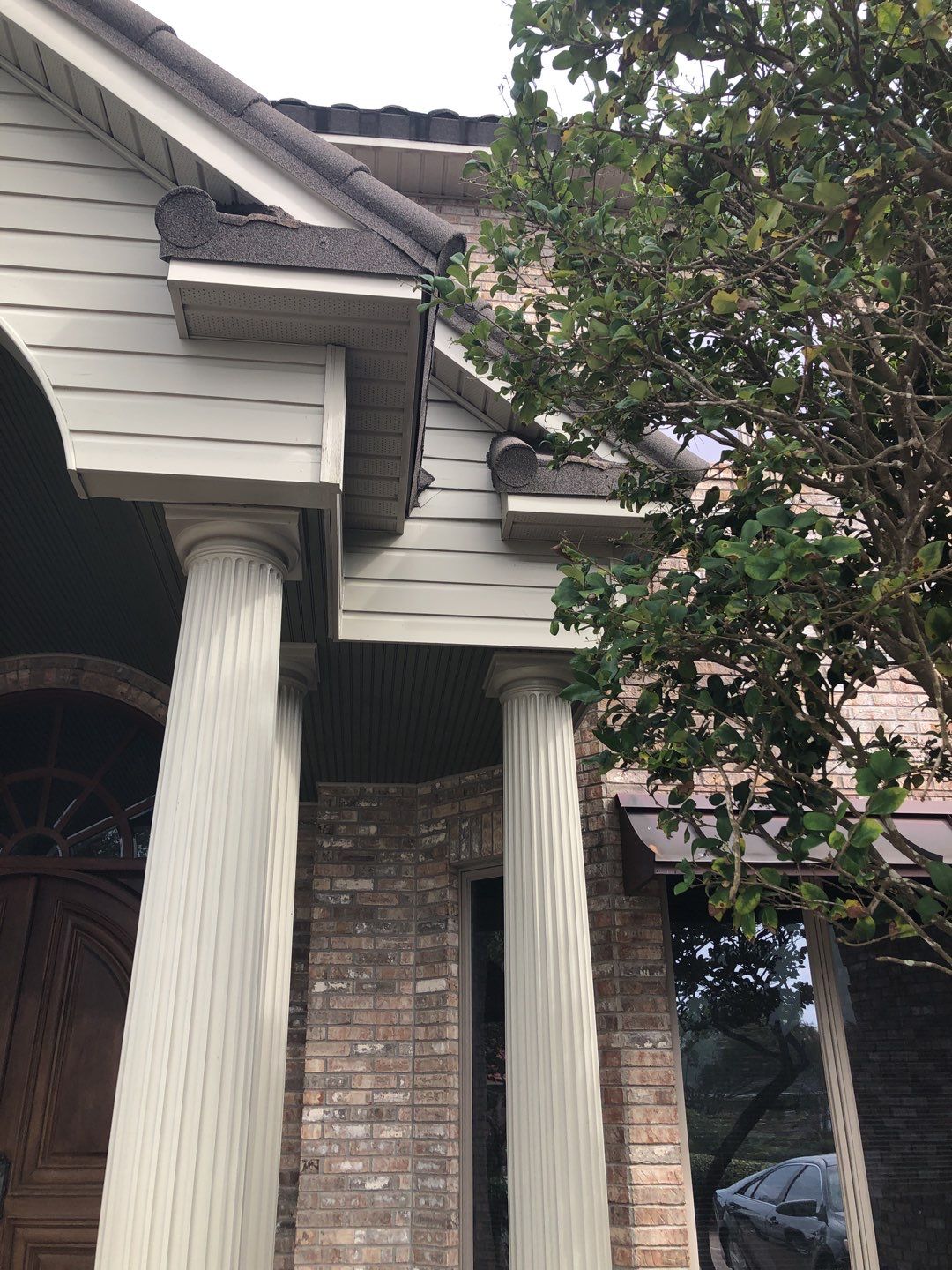 Seamless Gutter Installation with Wicker Color K-Style Gutters and LeafBlaster Pro Mesh Gutter Guards by Gutter Professors