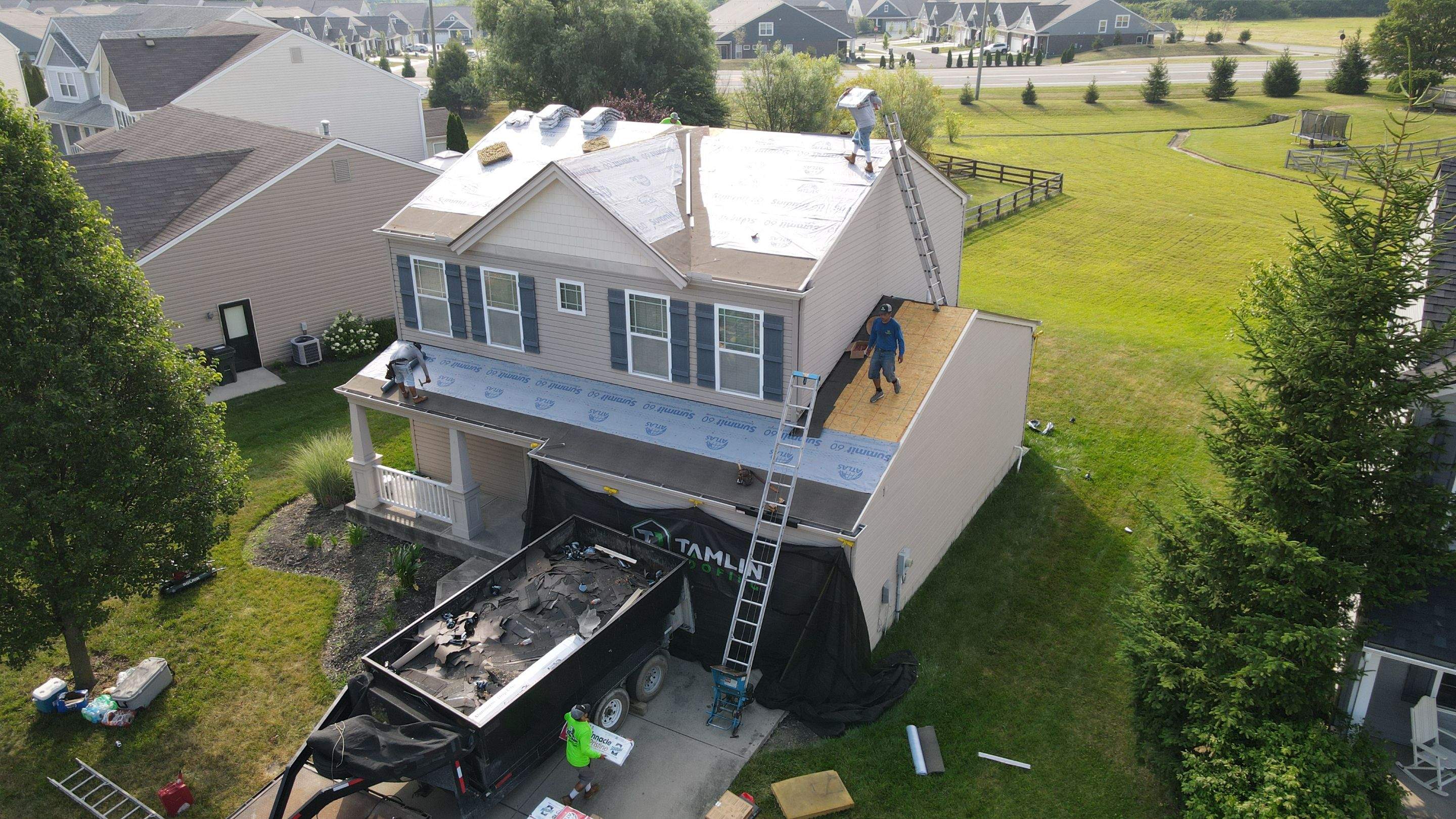 Roof paid for by insurance-Weathered Shadow by Tamlin Roofing