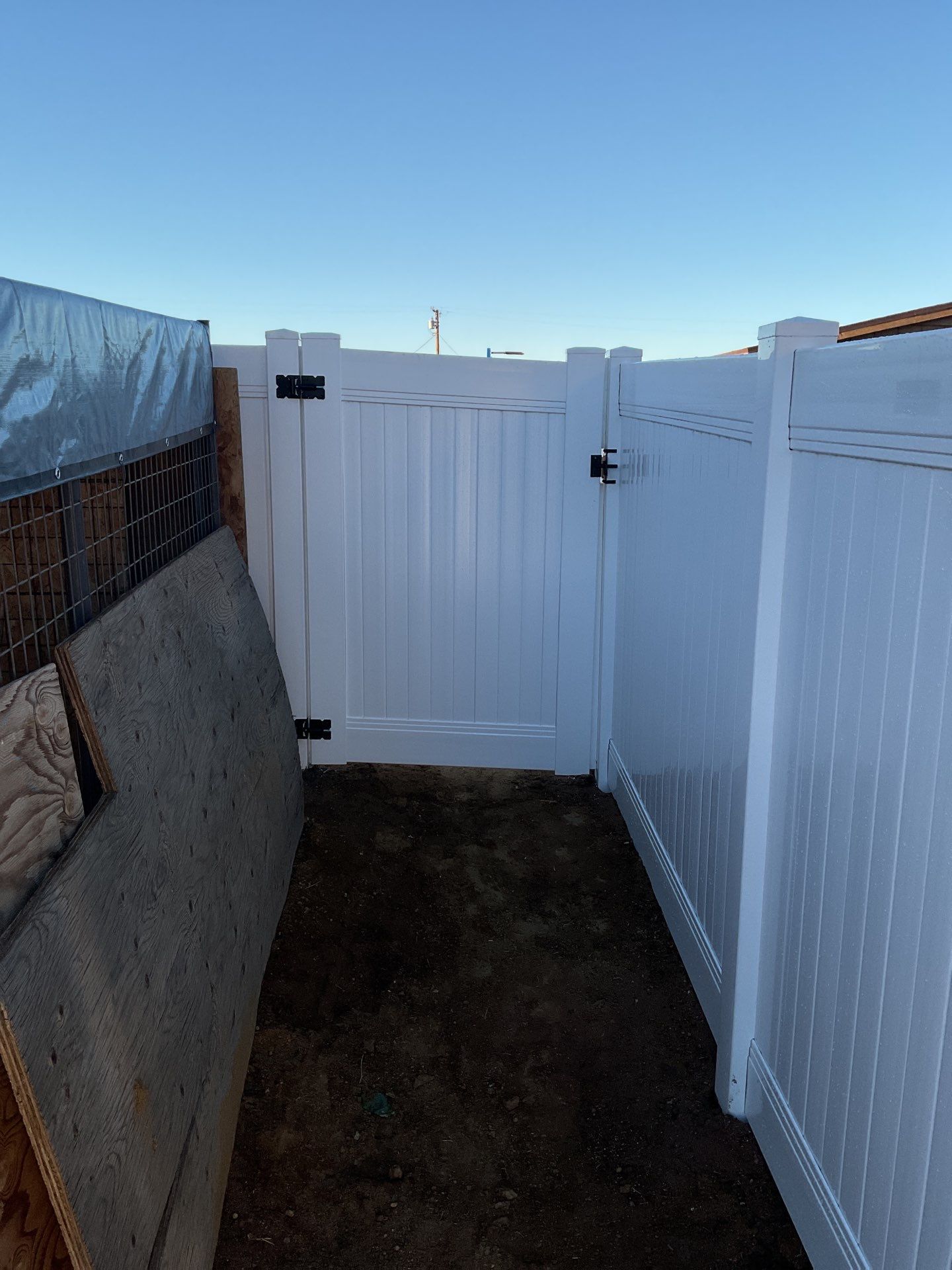 Replacement of old chain link fence by Fence Guys Inc. 