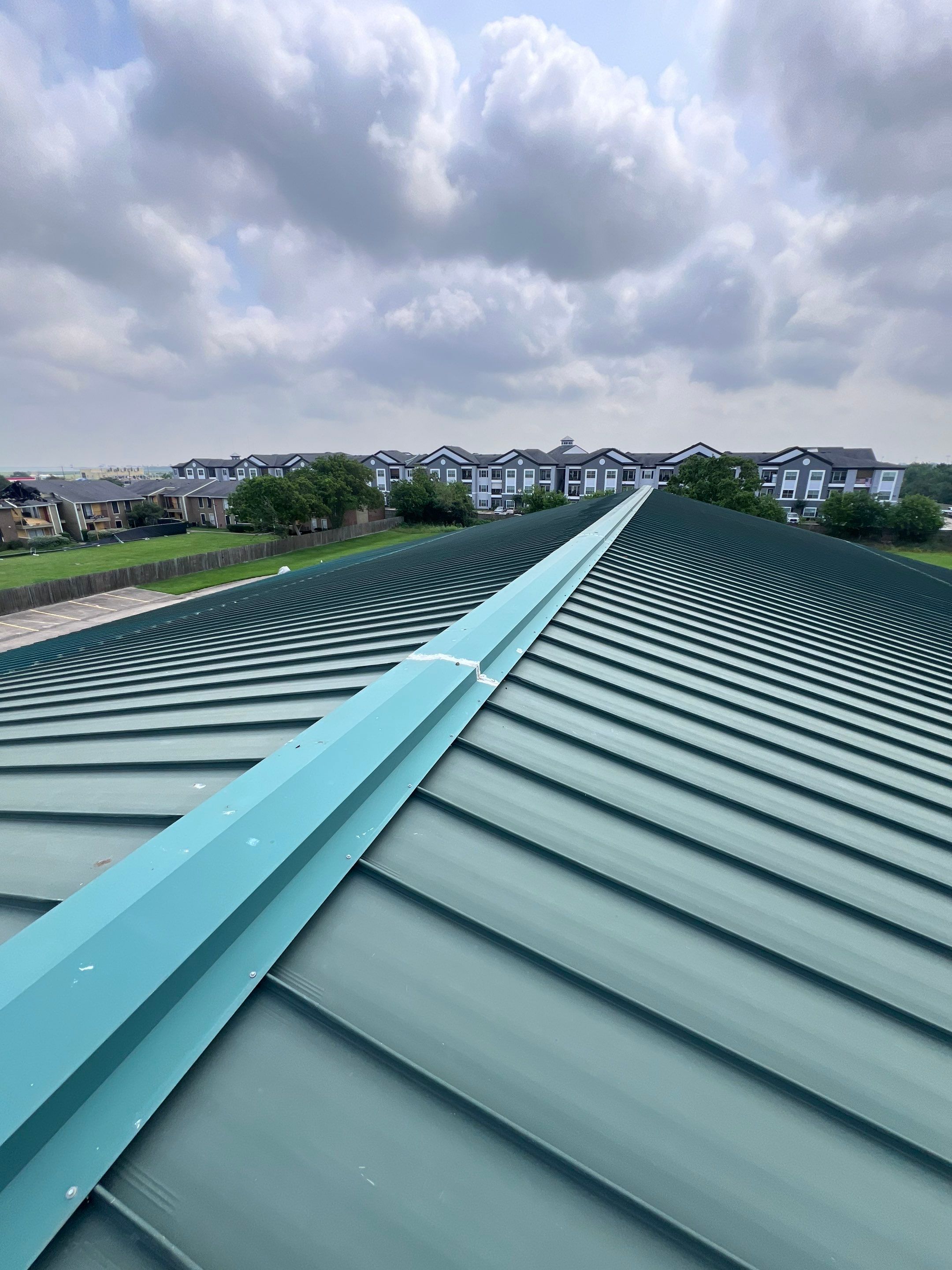 Hail Damage using Metal by Roof Repair Services LLC