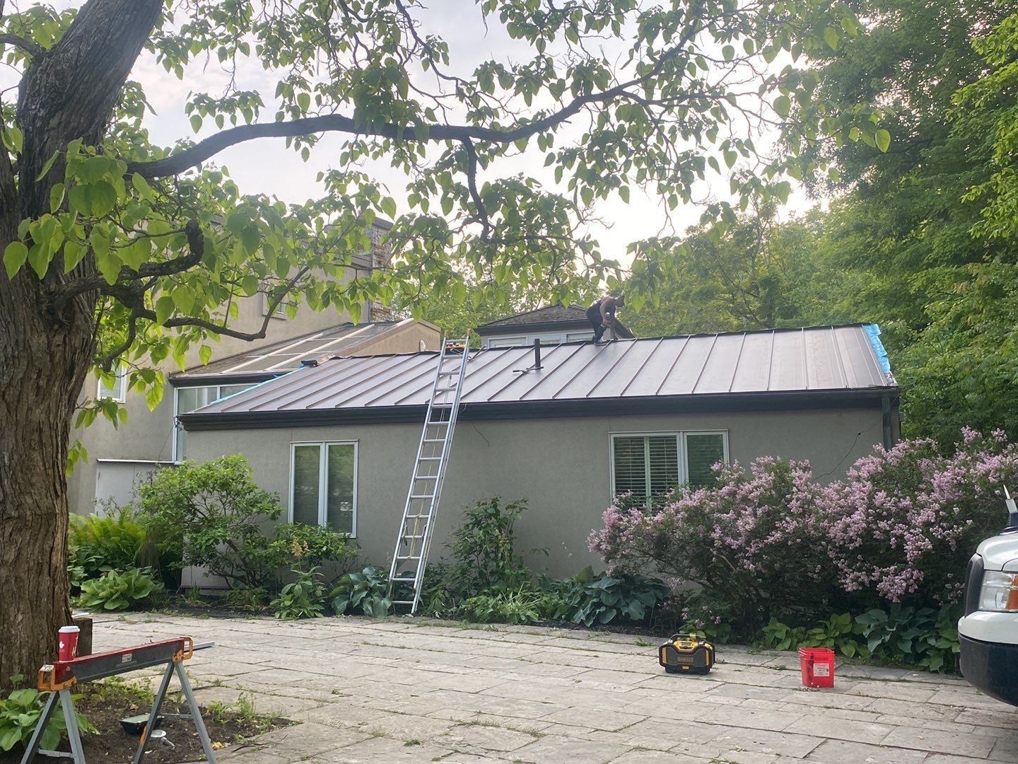 Roof Replacement using 16" Standing Seam Panels by Jay Carter Roofing & Sheet Metal