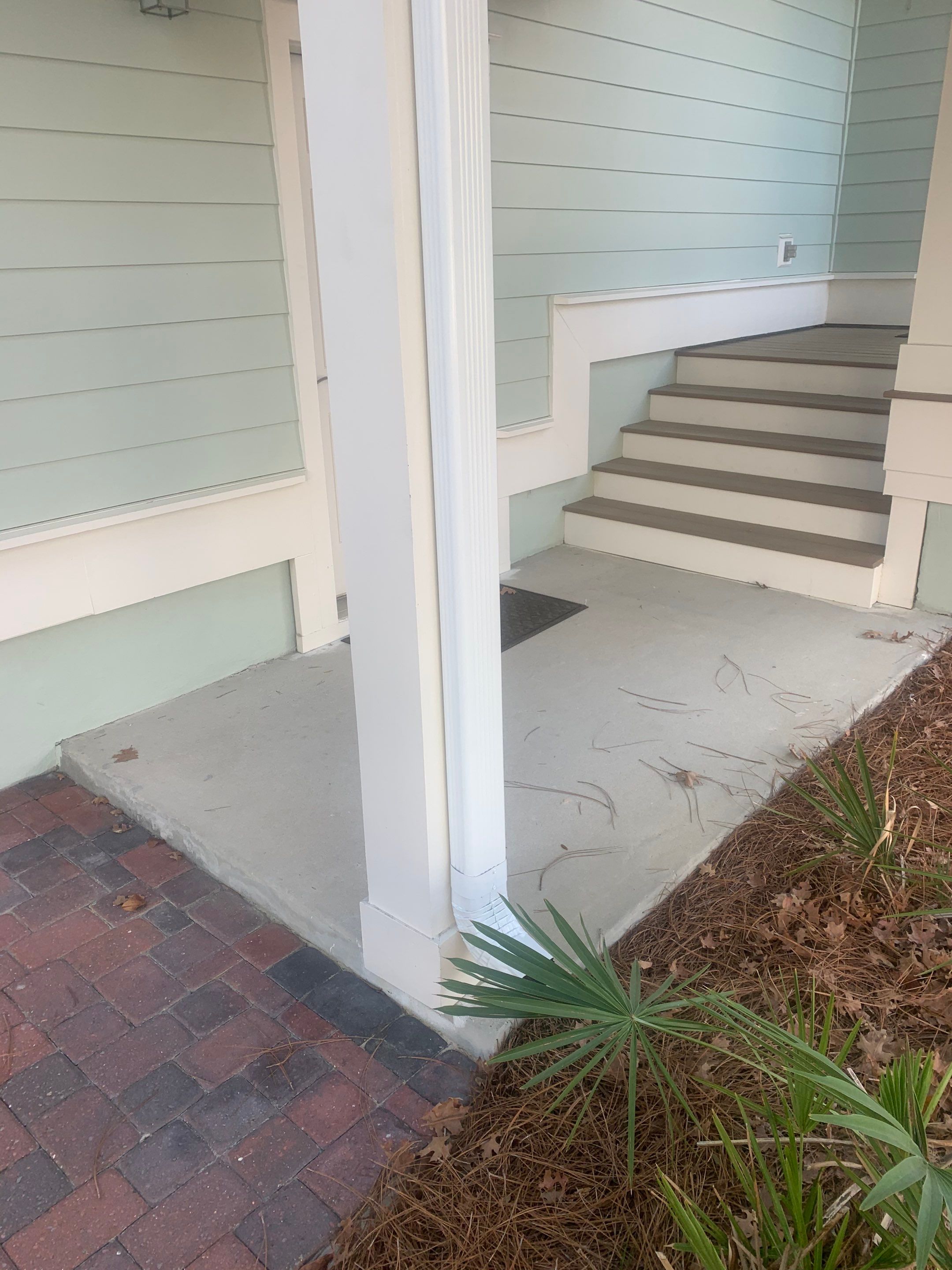 New Downspouts Installation in Rosemary Beach, FL by Gutter Professors