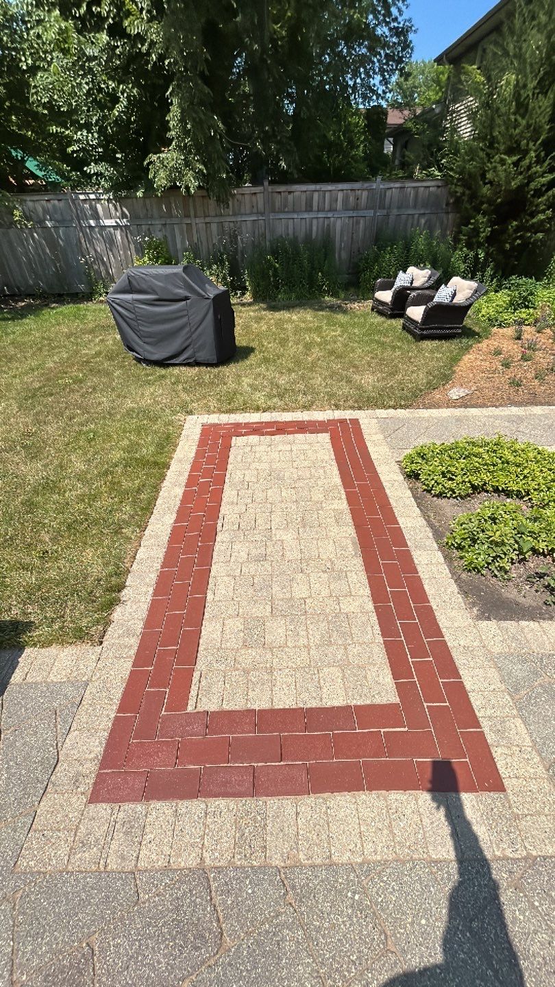 Brick paver clean, sand and seal.  using Surebond SB-1300 by Northern Power Washing LLC.