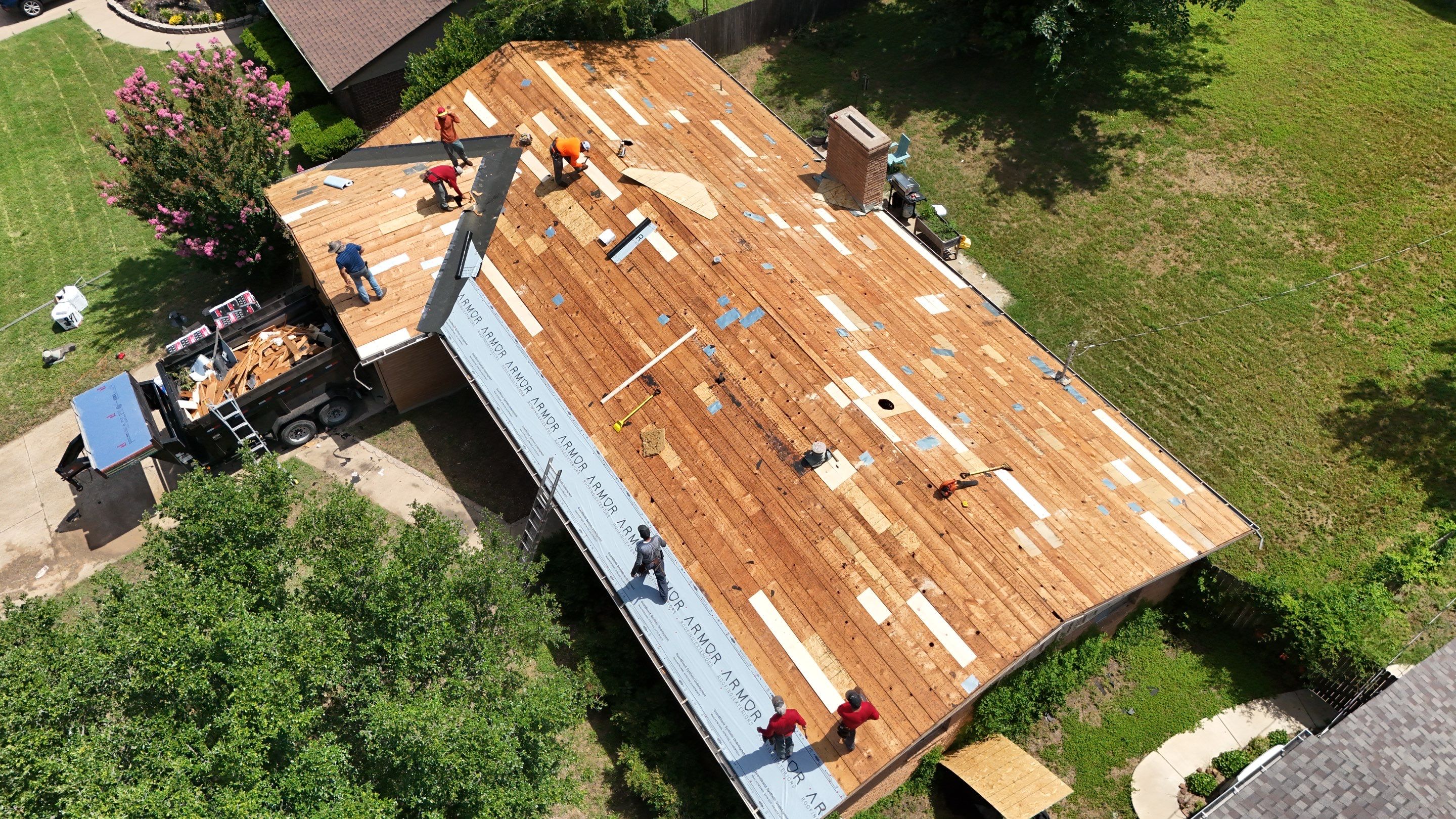 Full Roof Replacement and Decking Repair in Hurst, Texas by Armor Roofing | Exteriors