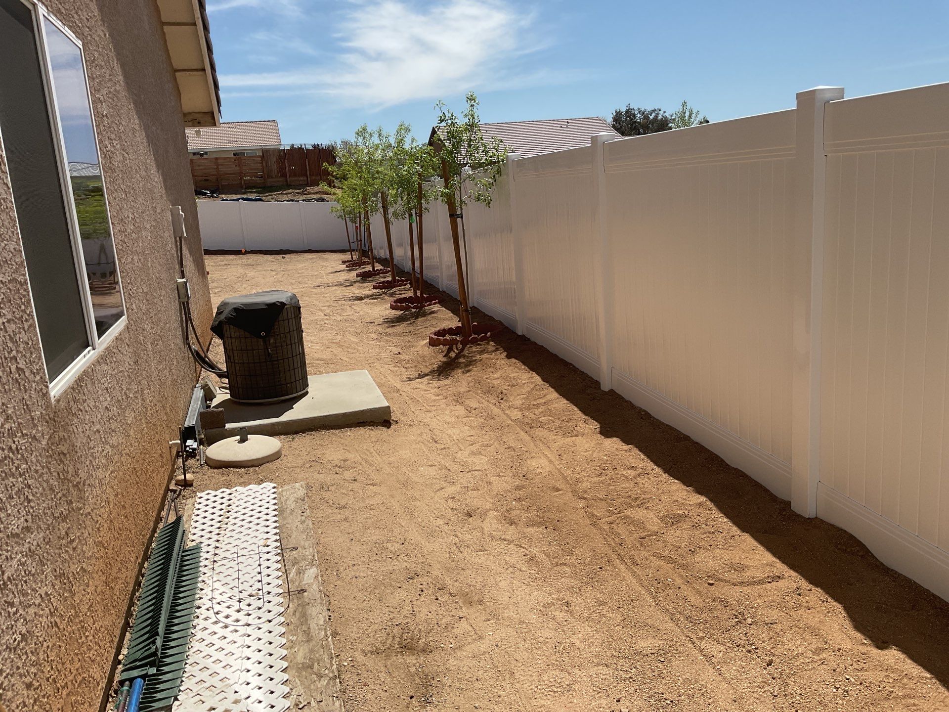 Fence Installation using Vinyl by Fence Guys Inc. 