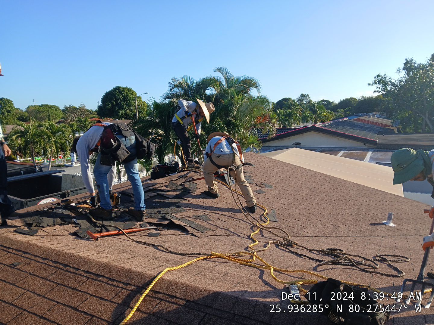 RESIDENTAL METAL REROOF 24 GUAGE DOVE GRAY 1-1/2" MECHANICAL SEAM METAL POLYGLASS POLYSTICK XFR by Earl W. Johnston Roofing 