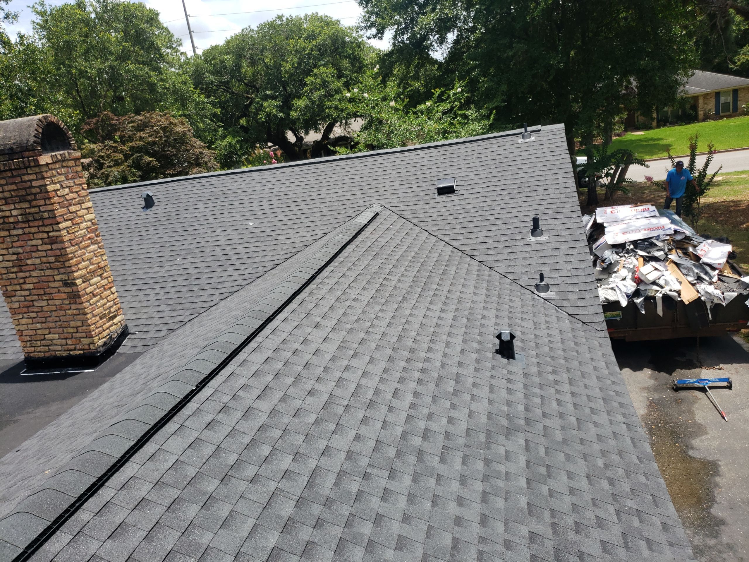 Residential Roofing Installation using Roof Replacement by American Roofing & Construction LLC