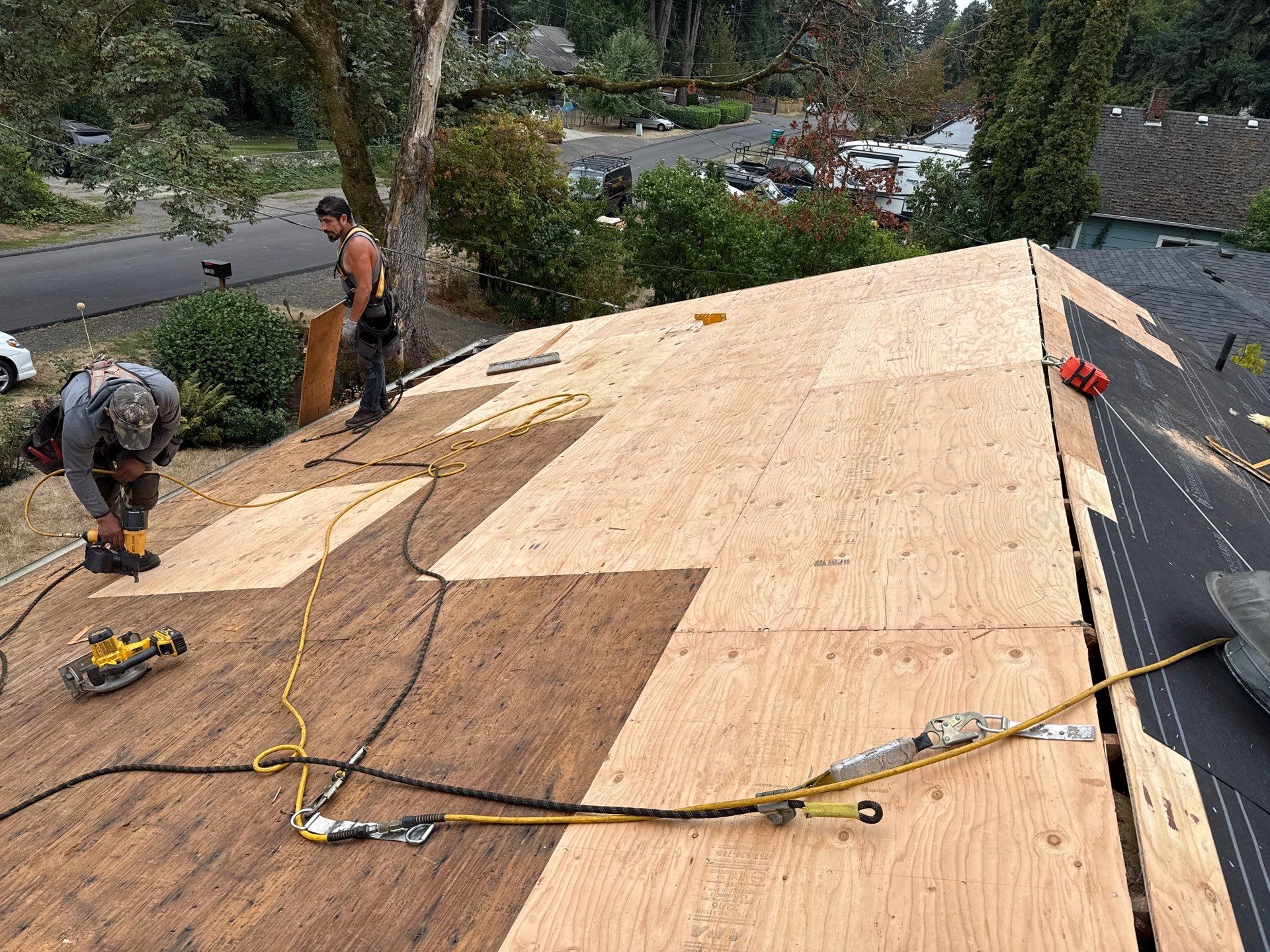 Project in Milwaukie by Tom Leach Roofing