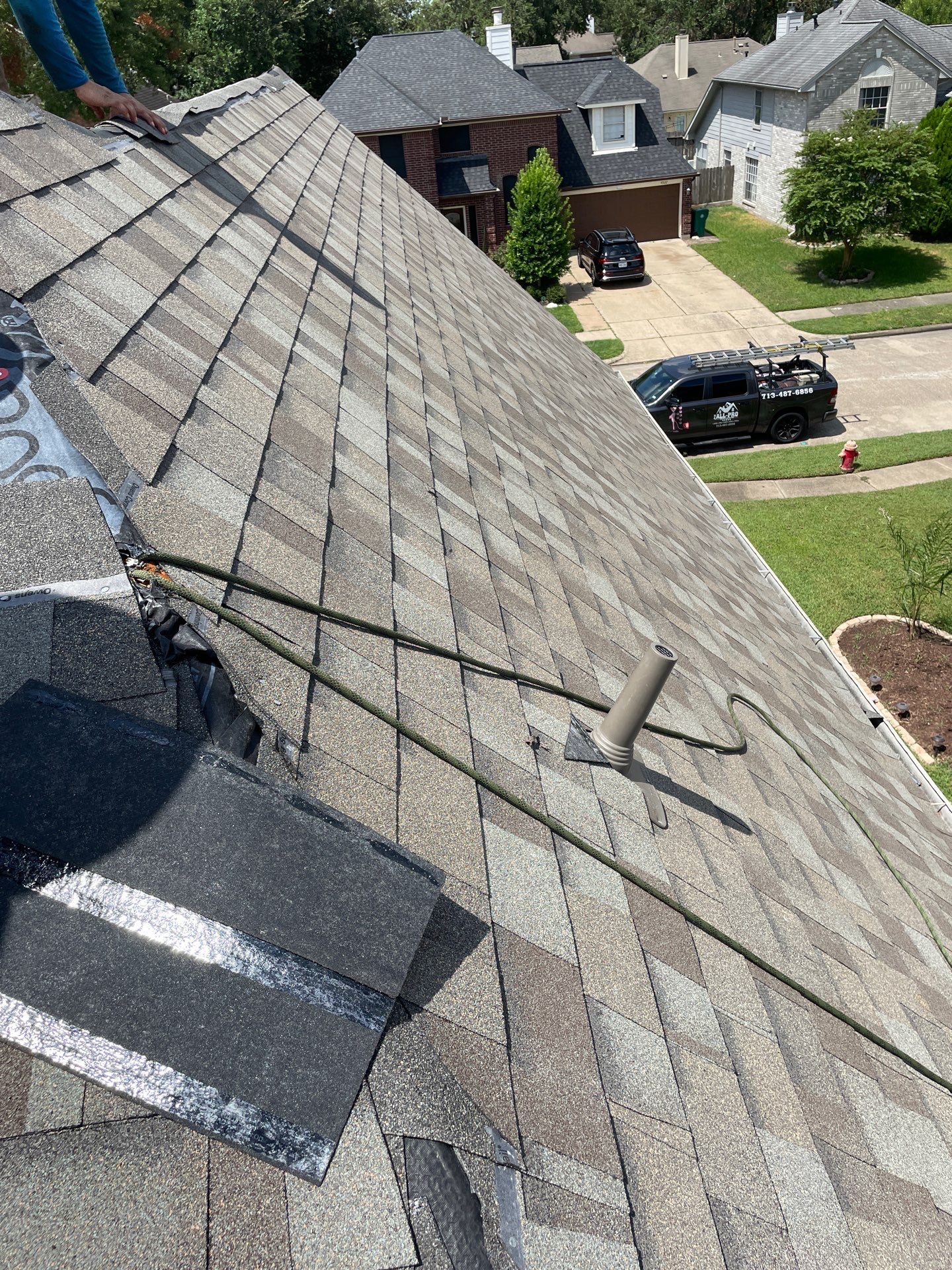 Residential Roofing Installation using Owen's Corning Duration (Lifetime) Shingles by Roof Repair Company