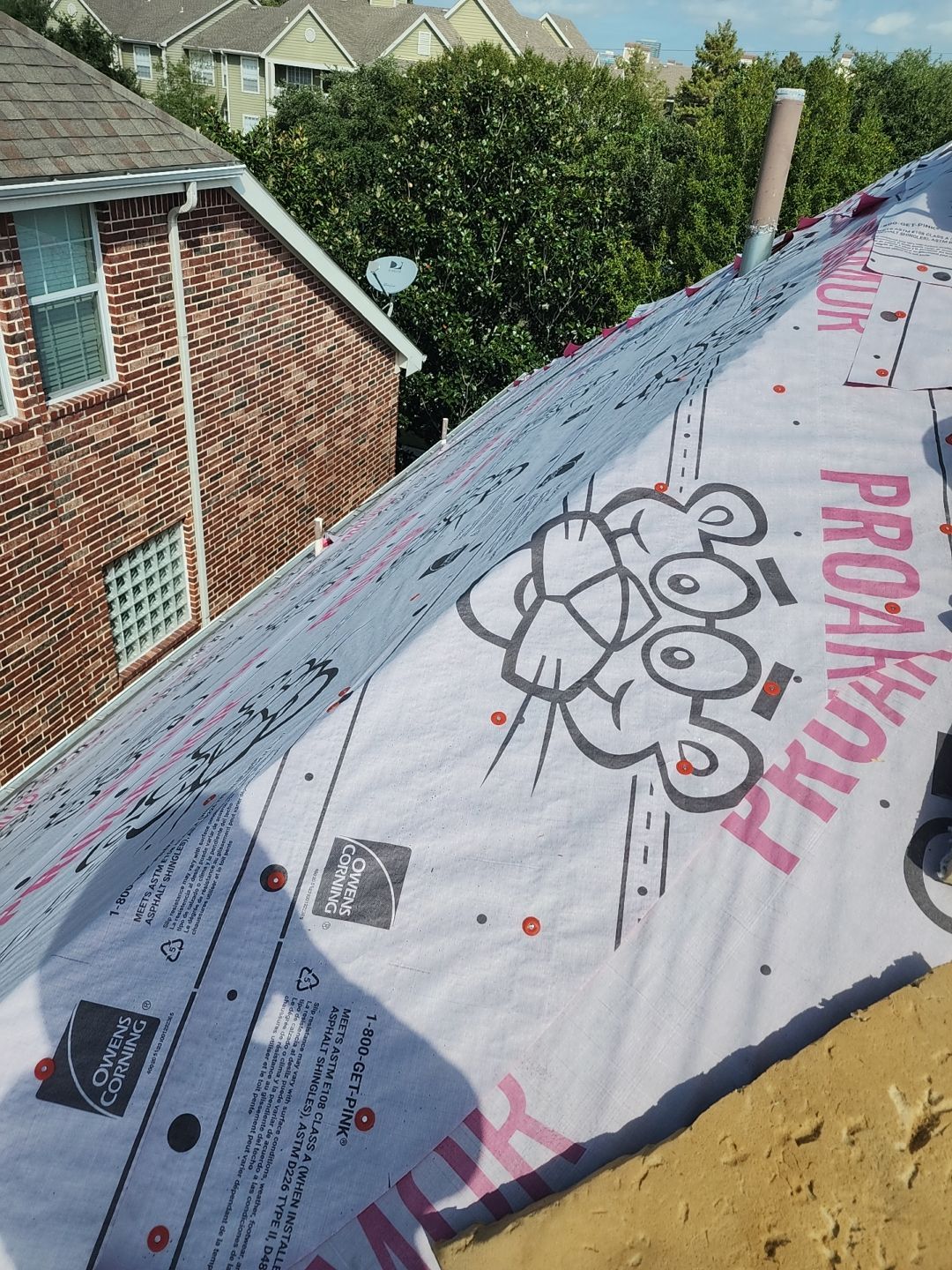 Residential Roofing Installation using Owen's Corning Duration (Lifetime) Shingles by Roof Repair Company