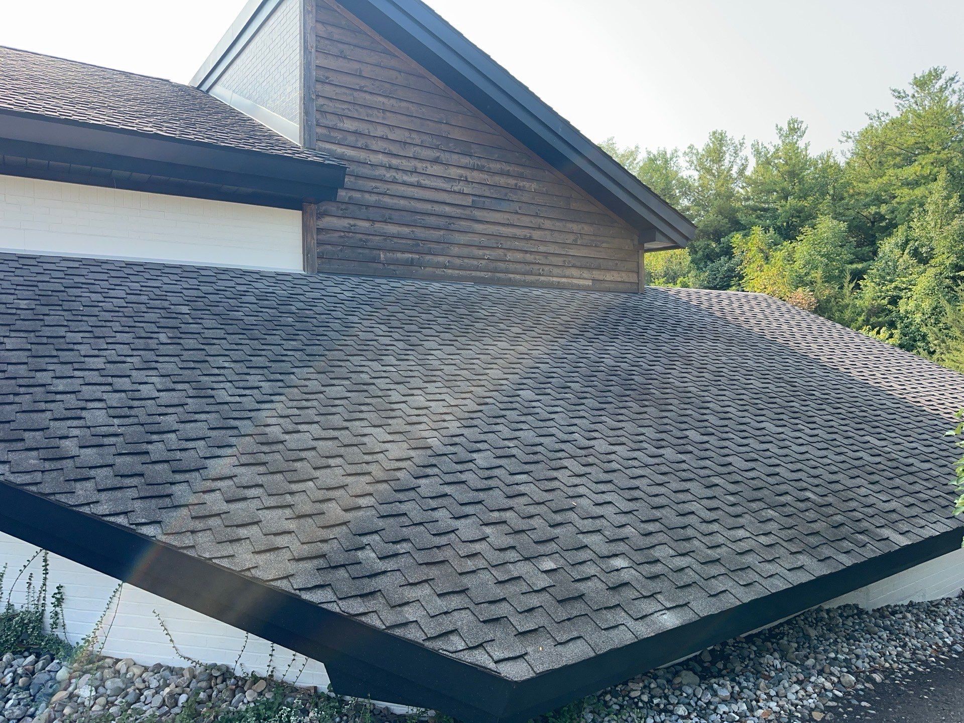 Black Frost Metal Shake Roof & Modern Exterior Renovation – Fort Wayne, IN by 4Ever Metal Roofing