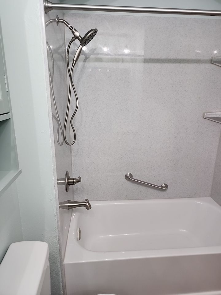 Bathroom Remodel using Bathtub by The Shower Company