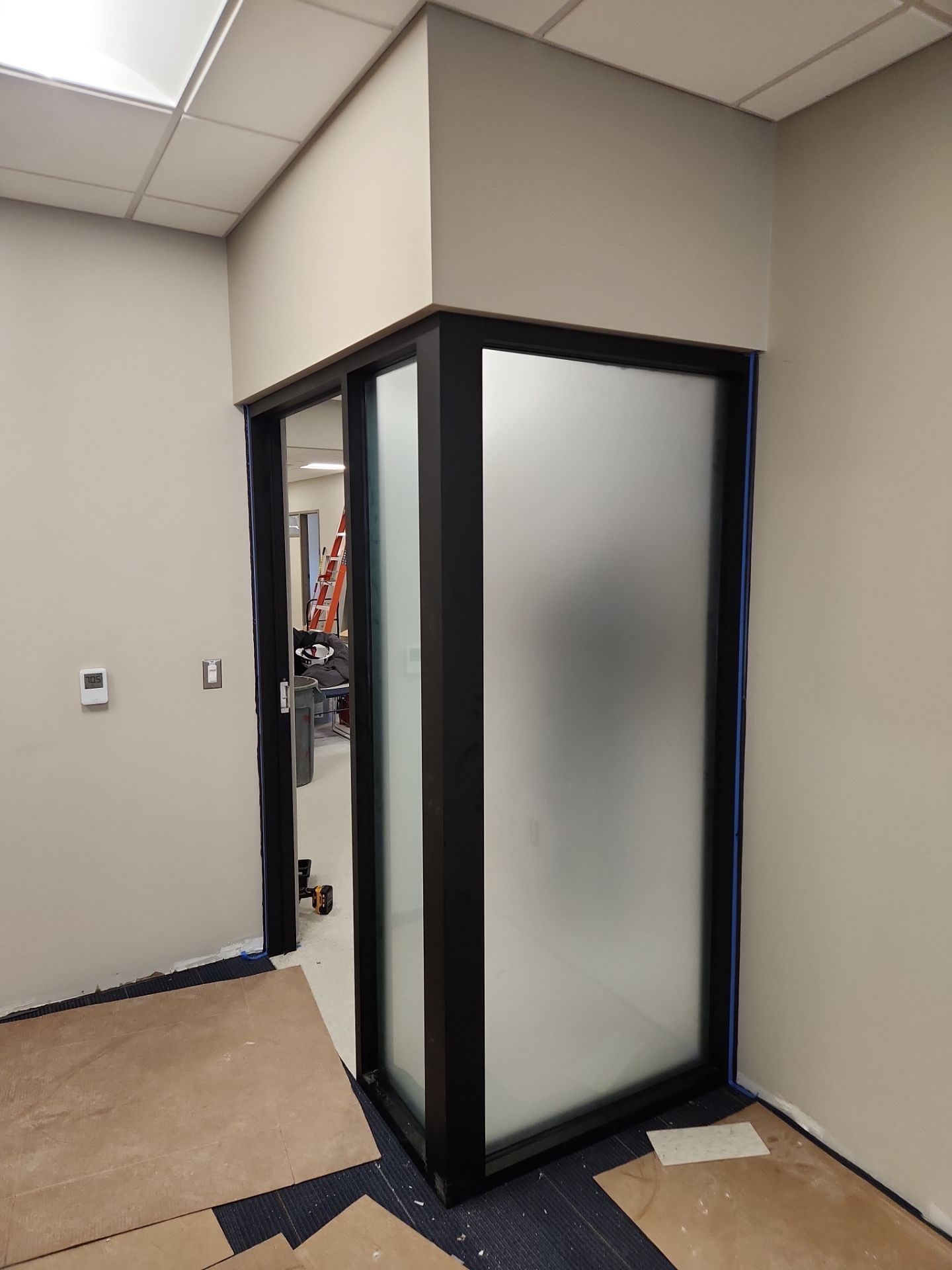 Commercial Storefront Window Install using Storefront by Service Glass Inc