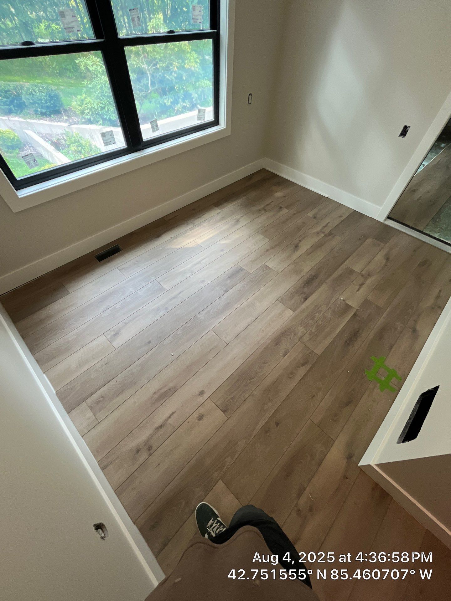 Installation of LVP in Middleville, Michigan by RTBaldwin Hardwood Floors