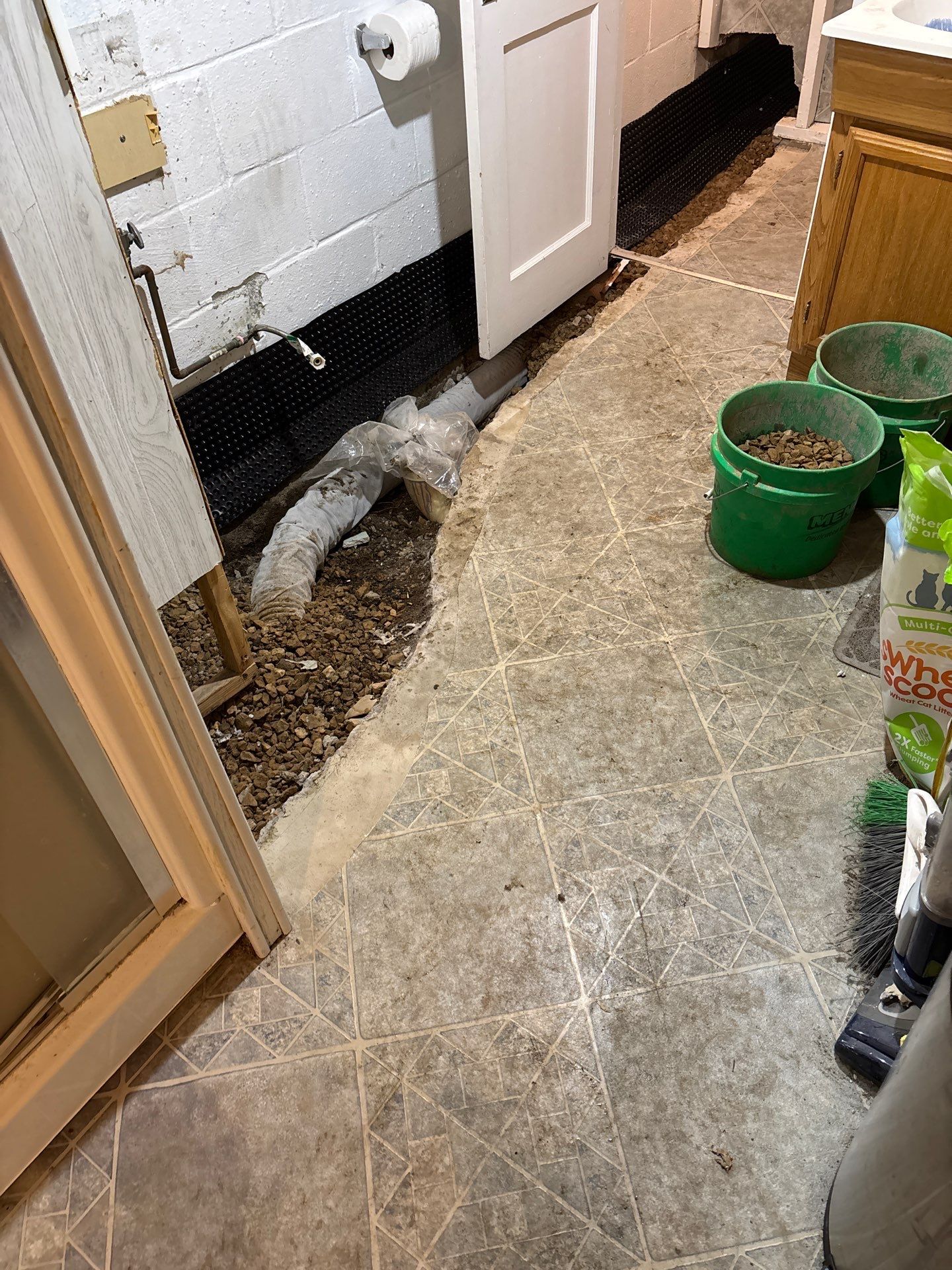 Drain Tile & a Sump Pump for our Property Management Partner by Waterproofing Northeast