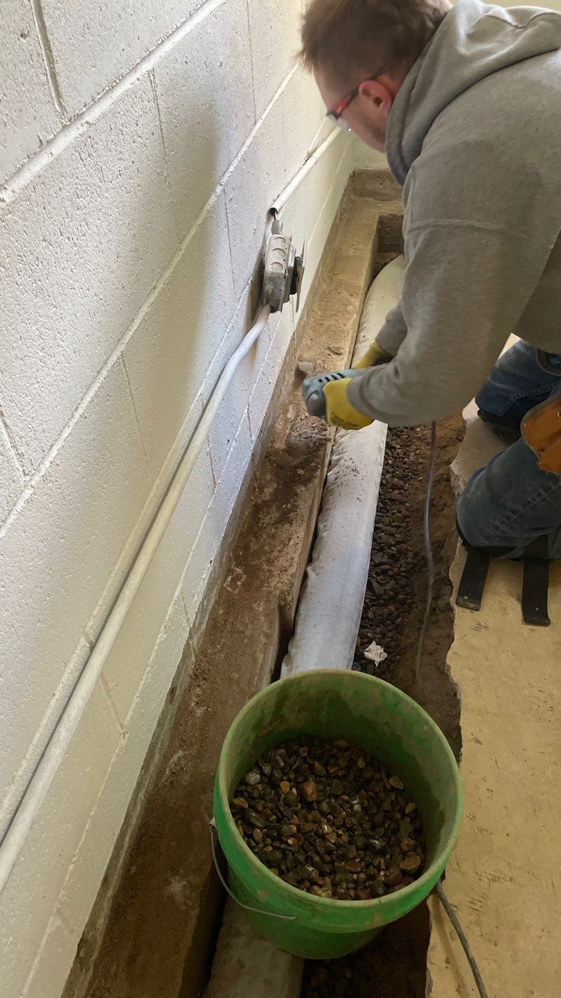 Interior Drain Tile & Foundation Crack Repair in St. Anthony, MN by Waterproofing Northeast