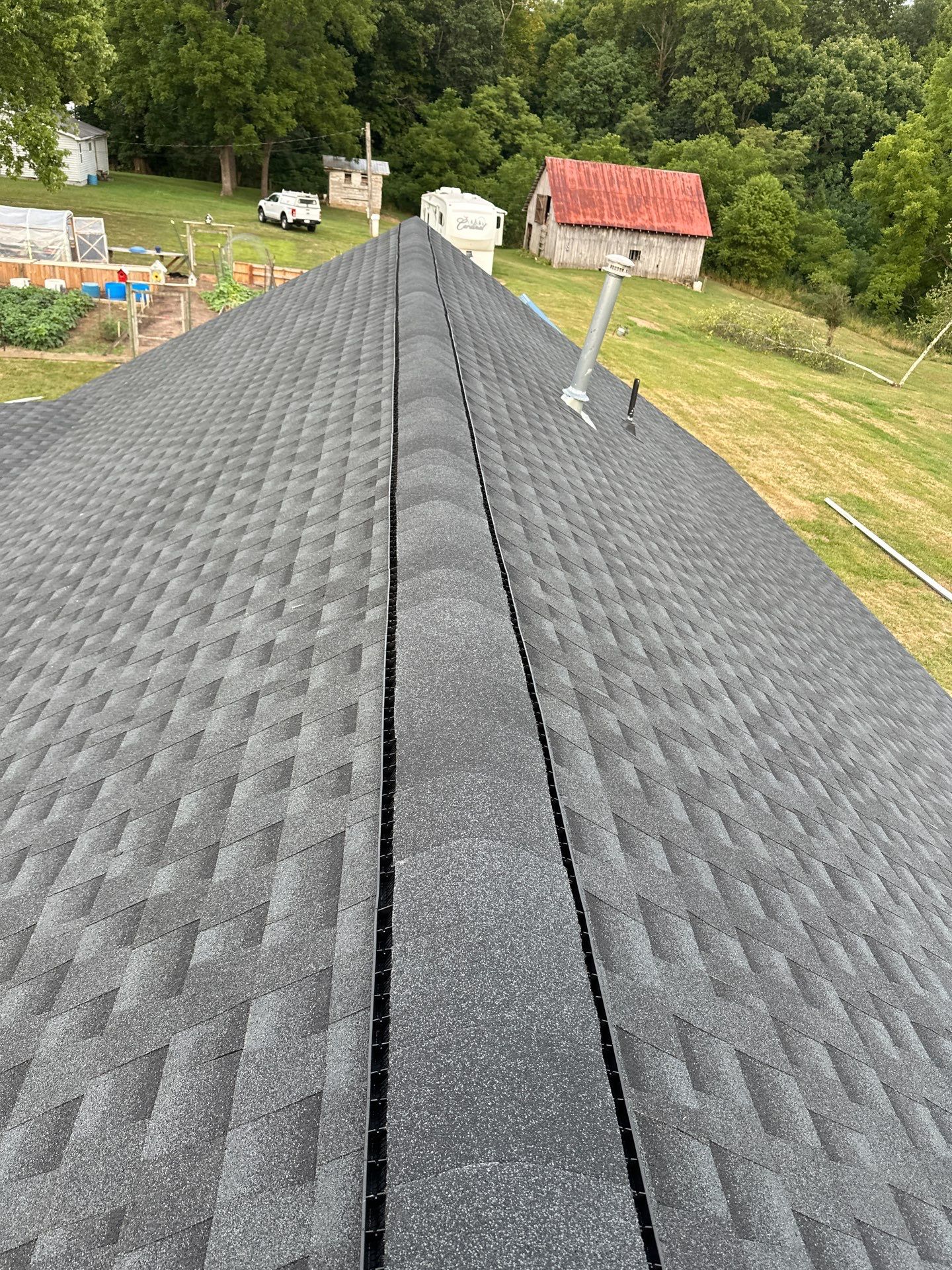 Residential Roofing Installation using GAF Timberline HDZ Charcoal by Rainstoppers Roofing