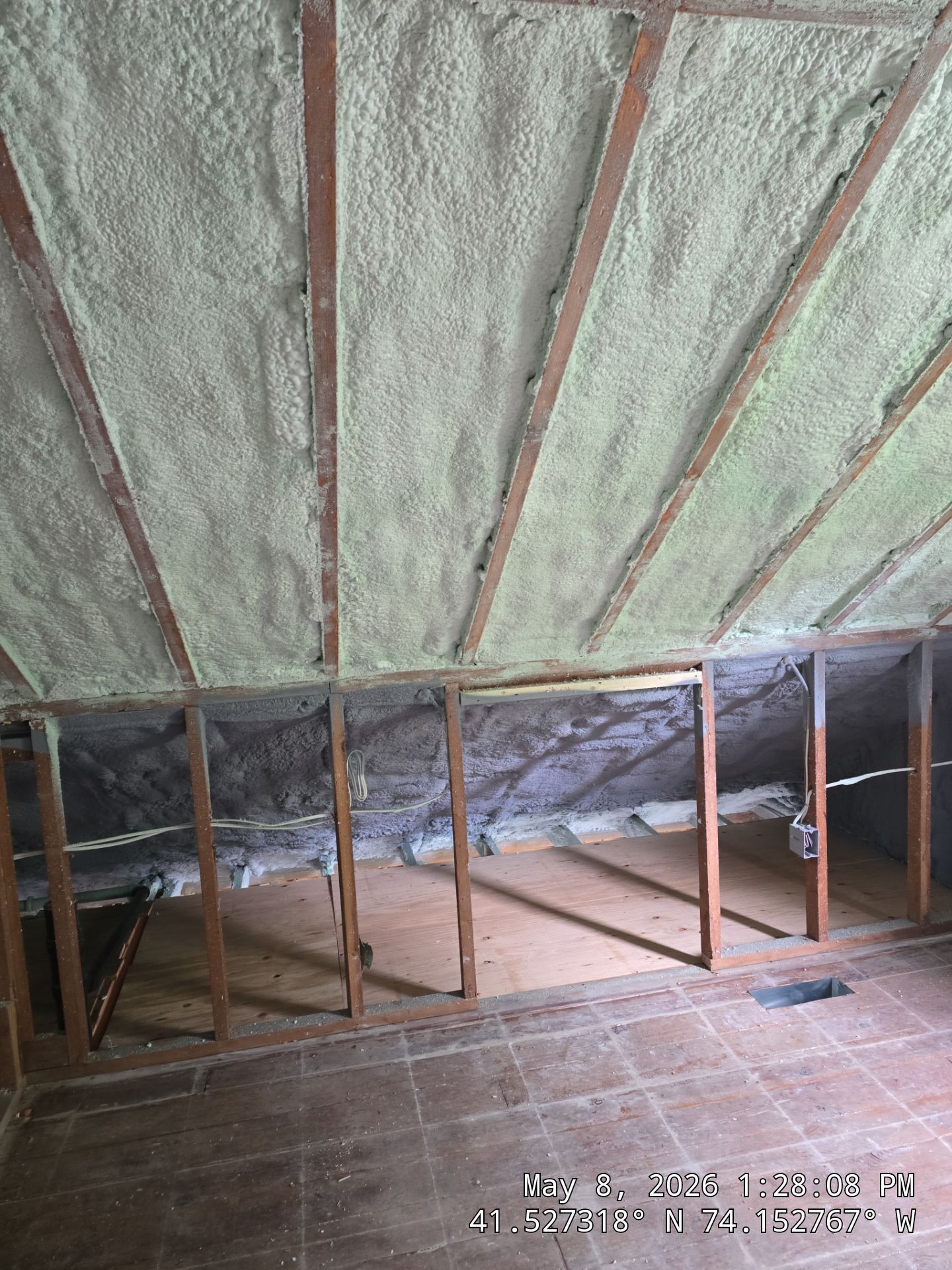 Attic Insulation using Closed Cell Spray Foam by NYS Foam & Energy
