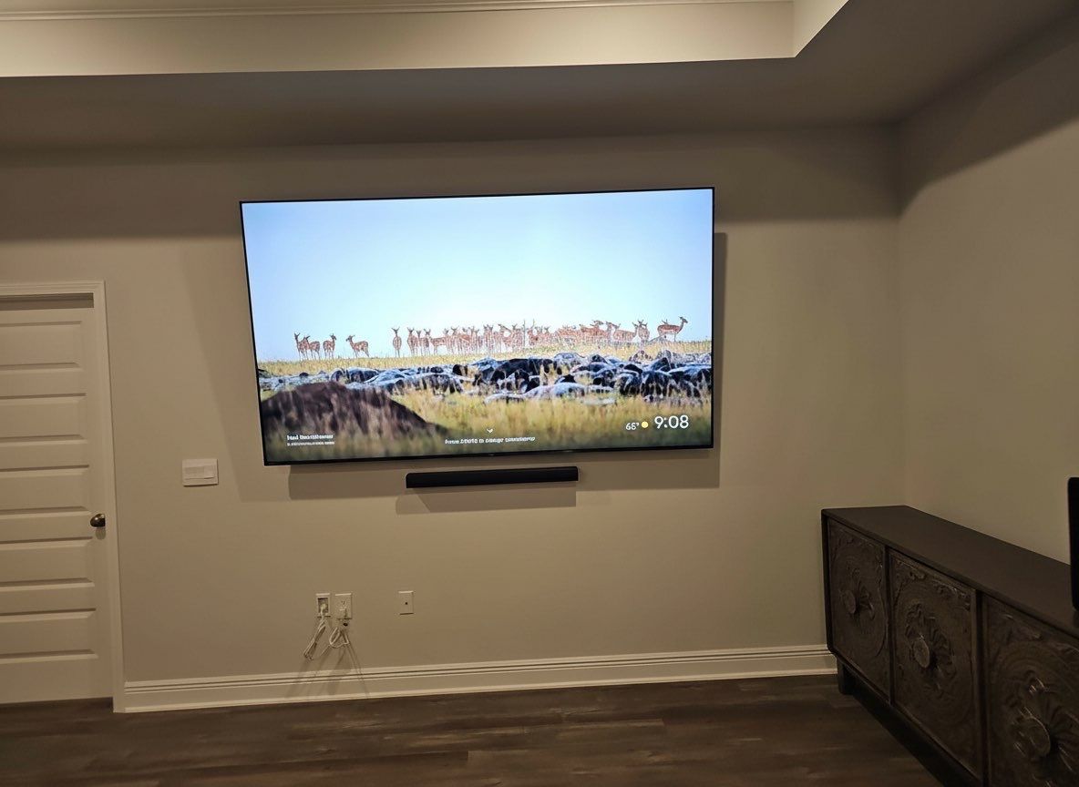 Oversized TV Mounting Projects by Hangman Mounting & Installation 