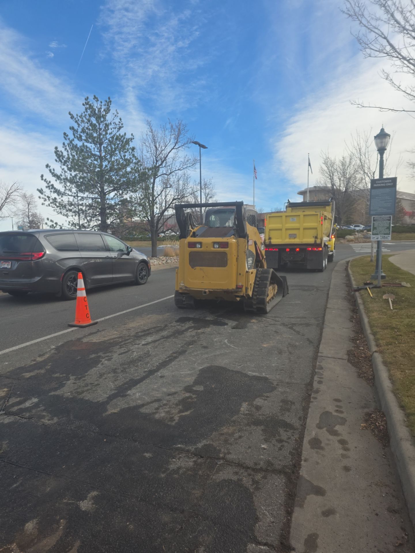 Asphalt Patching for underground project Colorado Mills by DMH Site Services