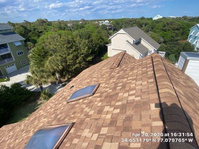 Another coastal home protected in Emerald Isle, NC.