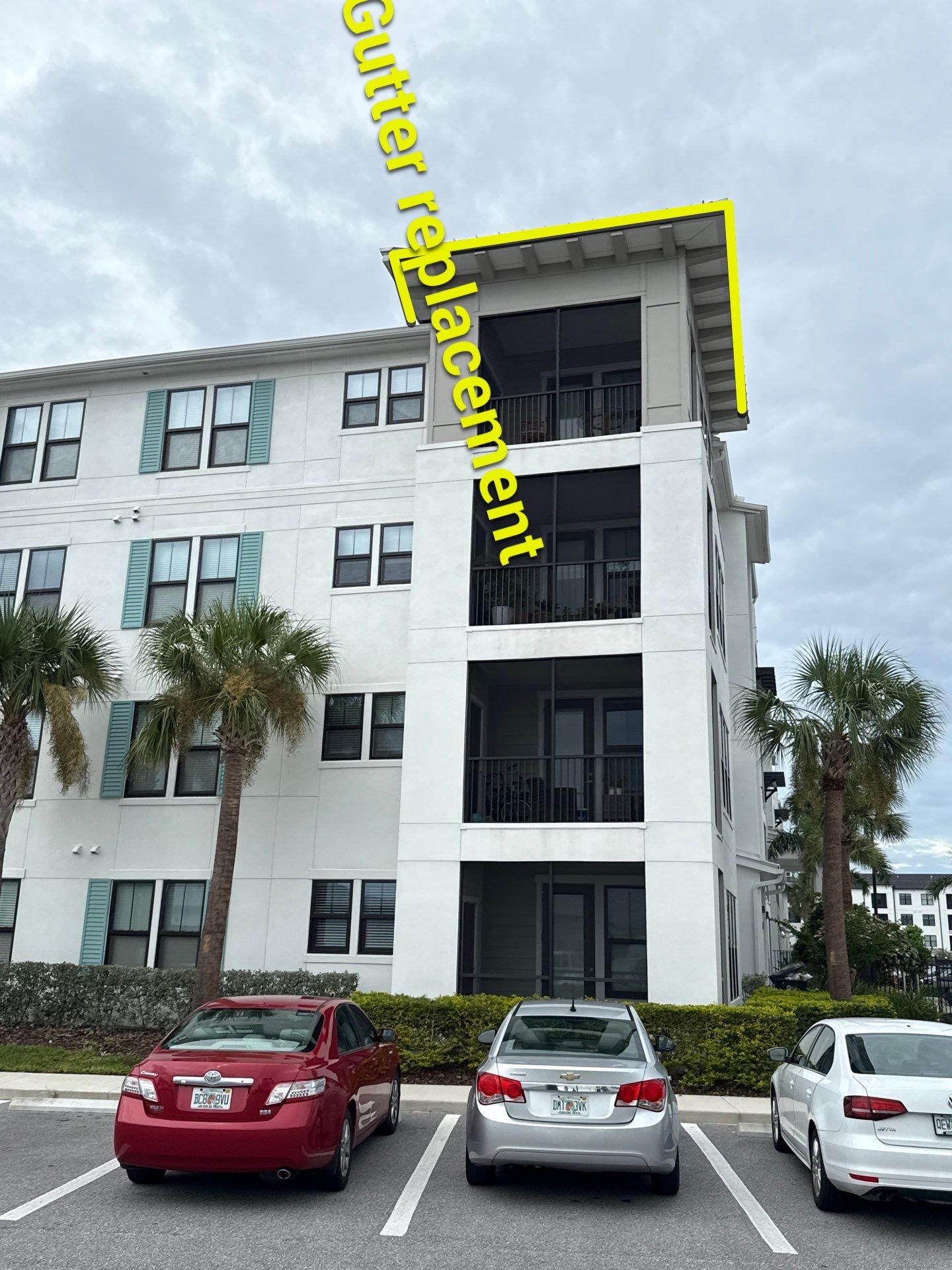 Replace gutter using gutter installation in Bradenton FL by Gutter Professors