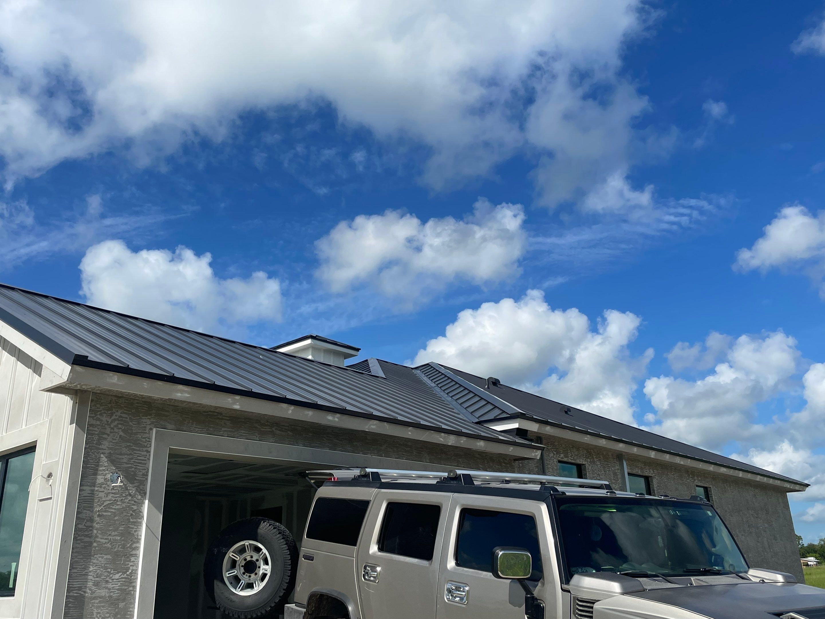 24ga 1" Nail-Strip Matte Black by Total Roofing System The Metal Roof Experts