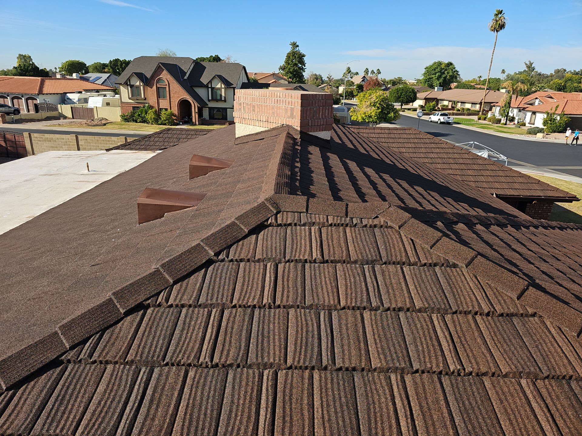 Barkwood Stone Coated Steel by Reimagine Roofing