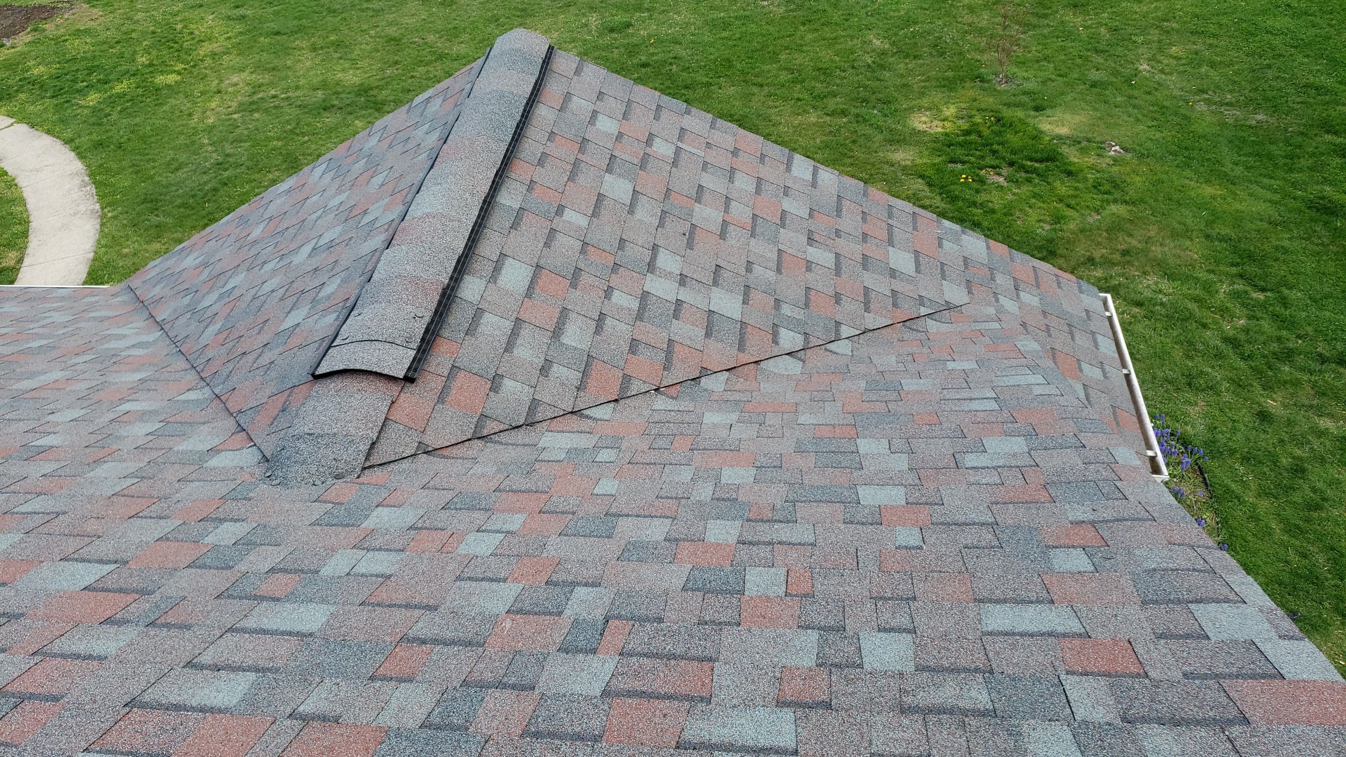 Residential Roofing Installation using Owen's Corning Colonial slate.  by Roof Right Inc