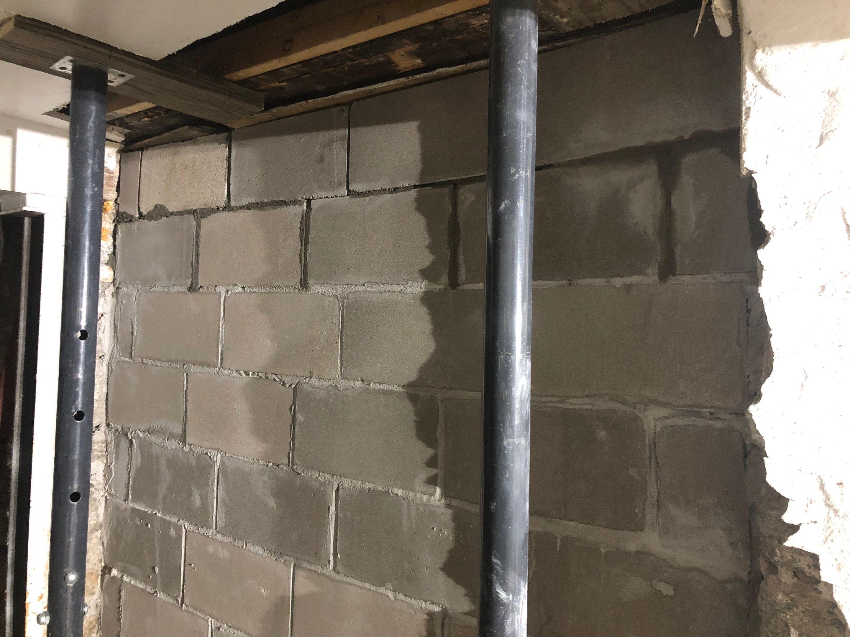 Building a new wall in NE!! by Waterproofing Northeast