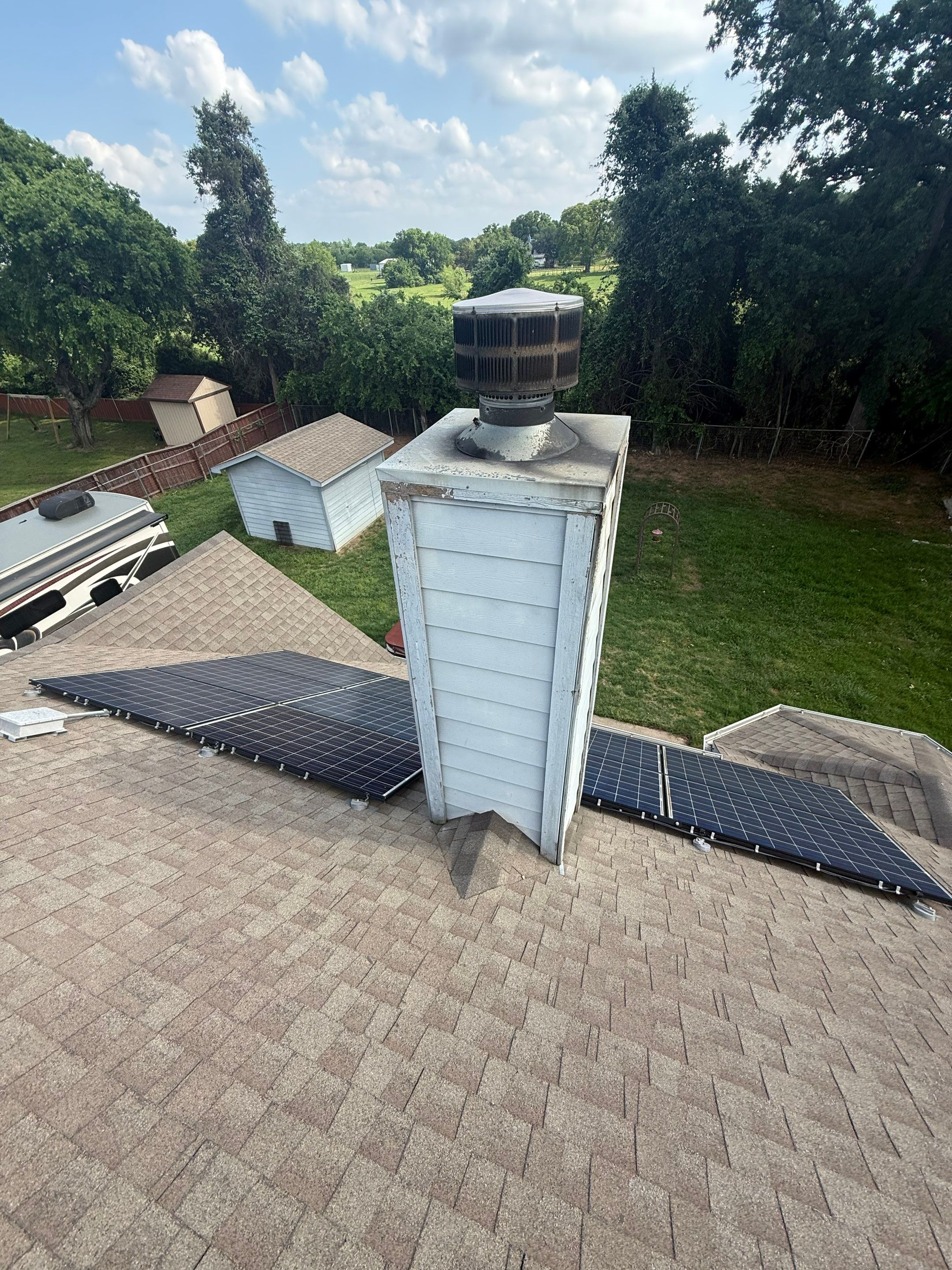 Residential Roof Replacement with IKO Cambridge Shingles in Shady Shores by First Out Roofing 
