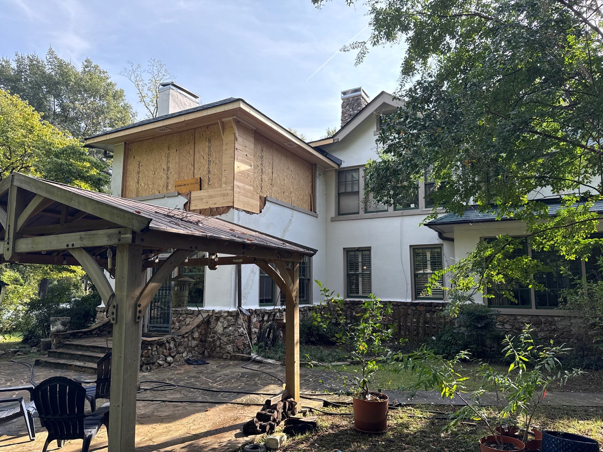 Memphis Home Restoration and Copper Gutter Installation Following Tree Damage by Revival Roofing Services