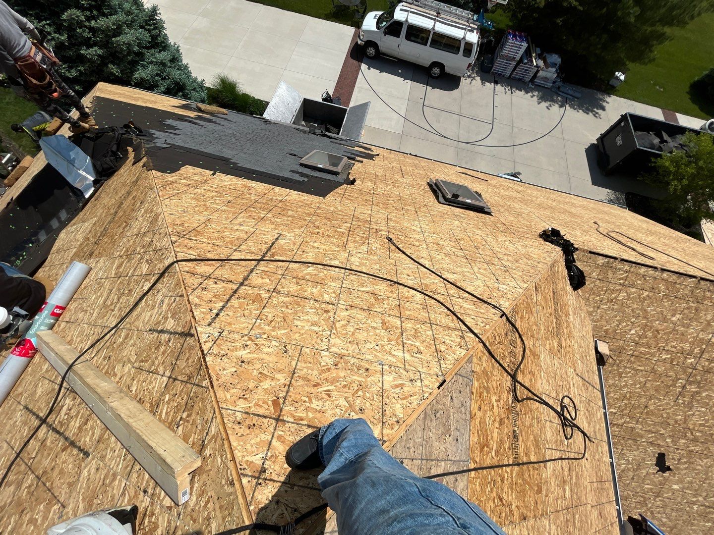 Residential Roofing Installation using GAF Timberline HDZ Charcoal by Nitro Roofing and Construction