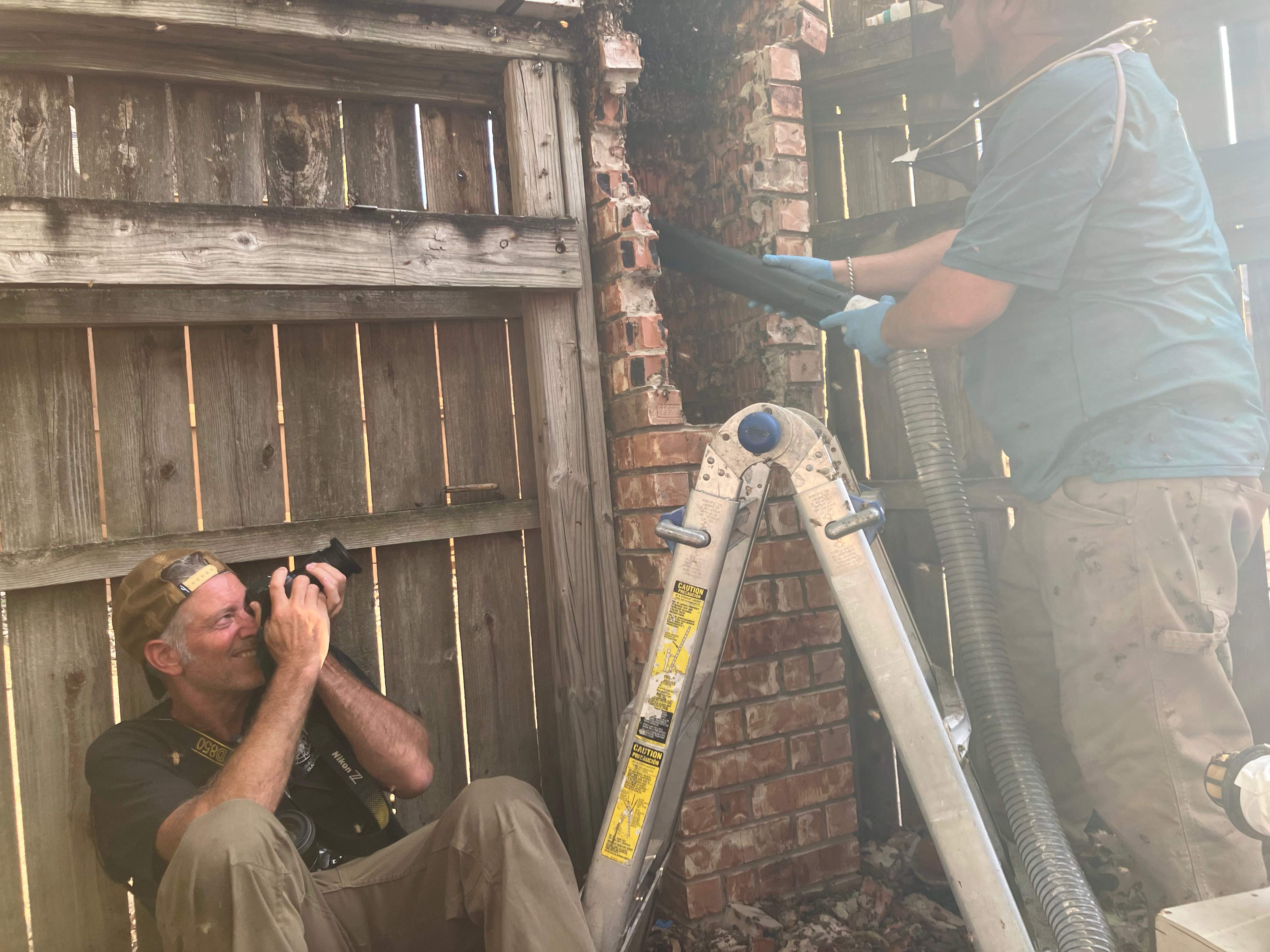 Brick Column by Rockwall Honey Bee Company