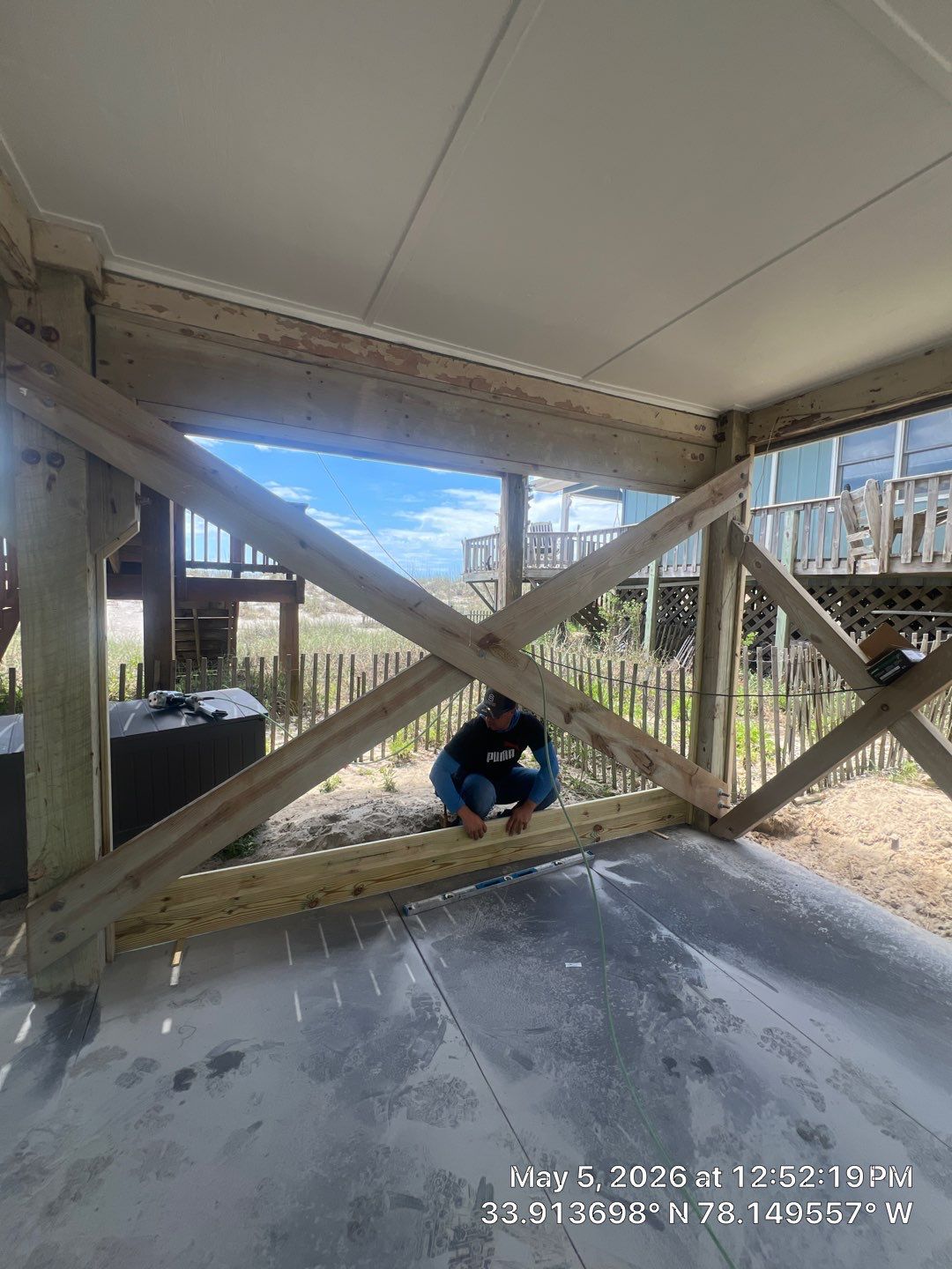 New Concrete Driveway Installation in Oak Island NC by Licensed General Contractor by RGR Construction and Roofing, LLC
