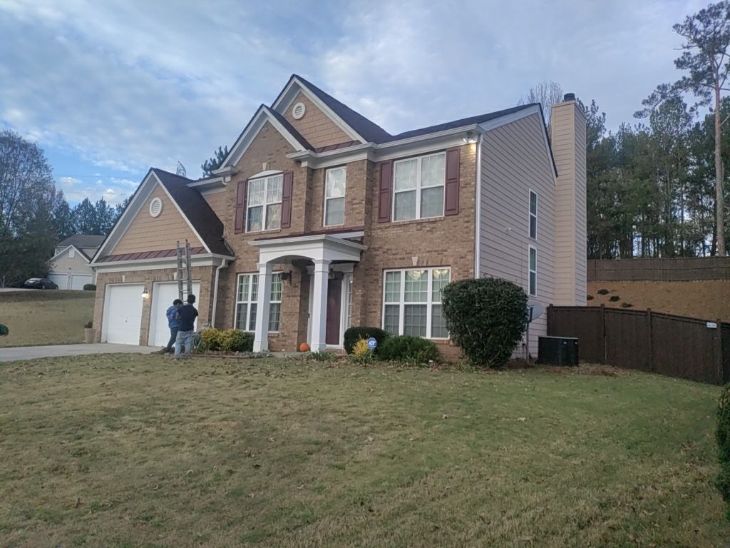 Residential Roofing Installation using Timberline HDZ Hickory  by Inspector Roofing and Restoration