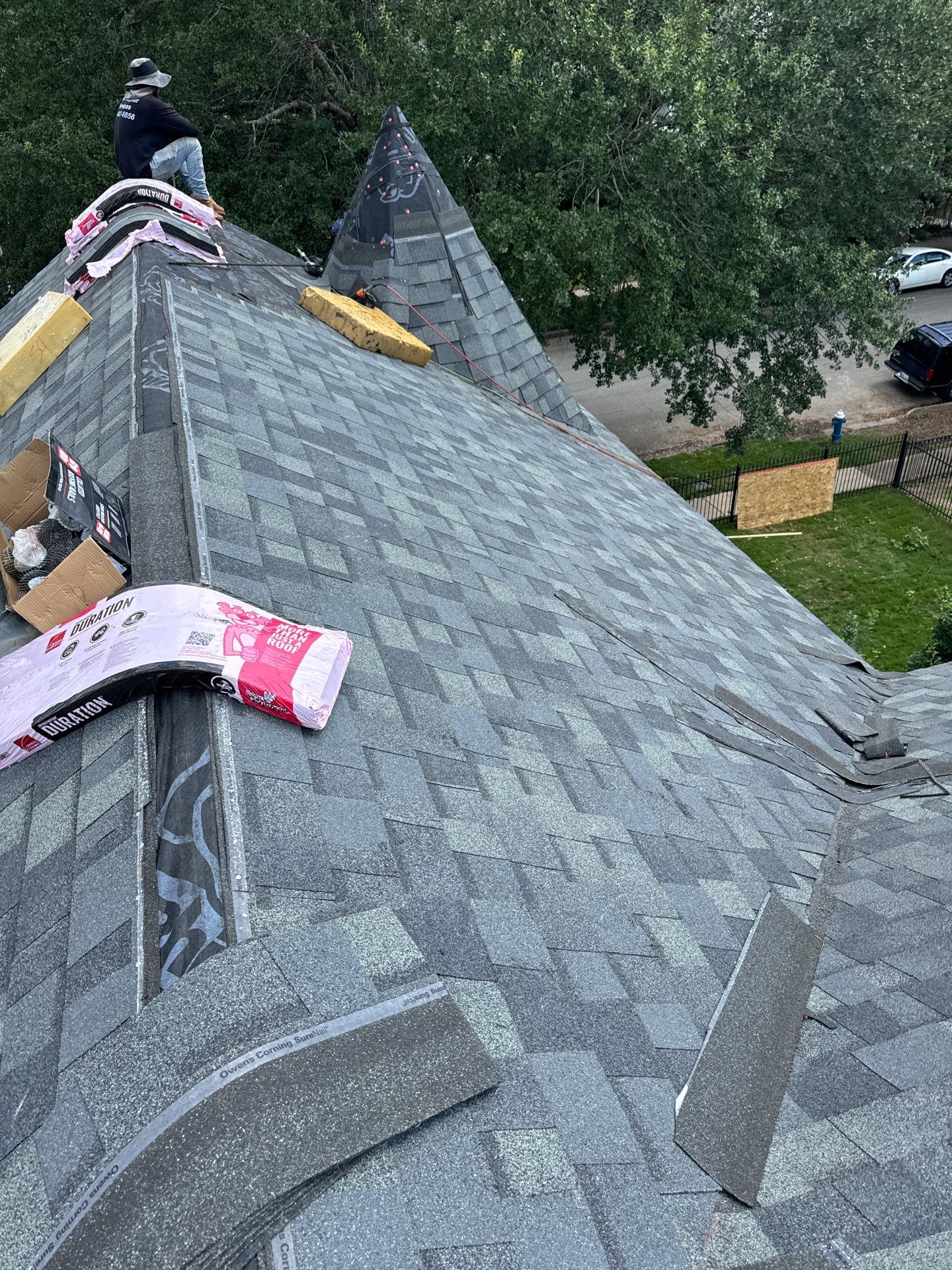 Residential Roofing Repair using Owen's Corning Duration (Lifetime) Shingles by Roof Repair Company