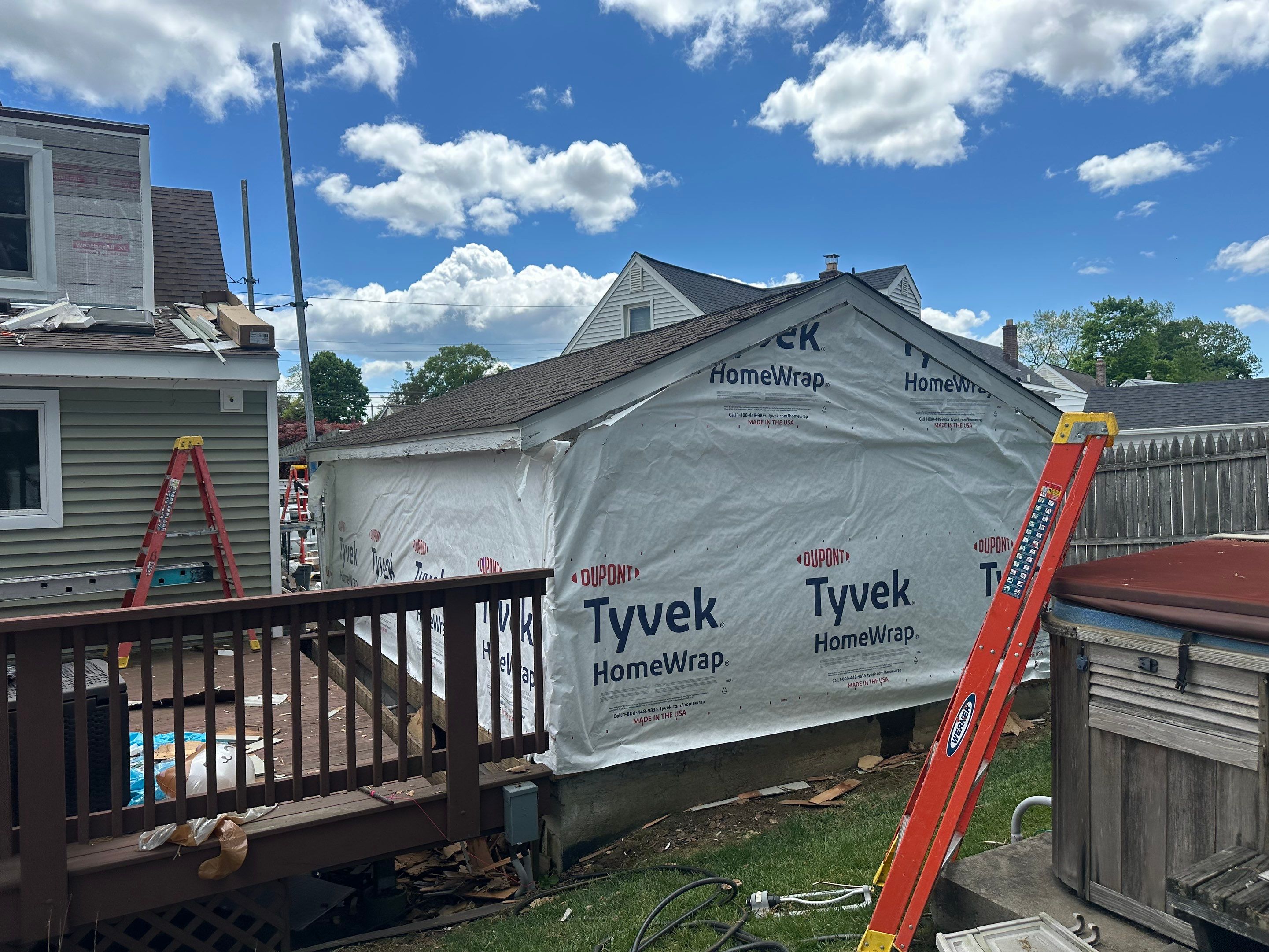 New Vinyl Siding Installation for Milford Home and Detached Garage by A Plus Exterior