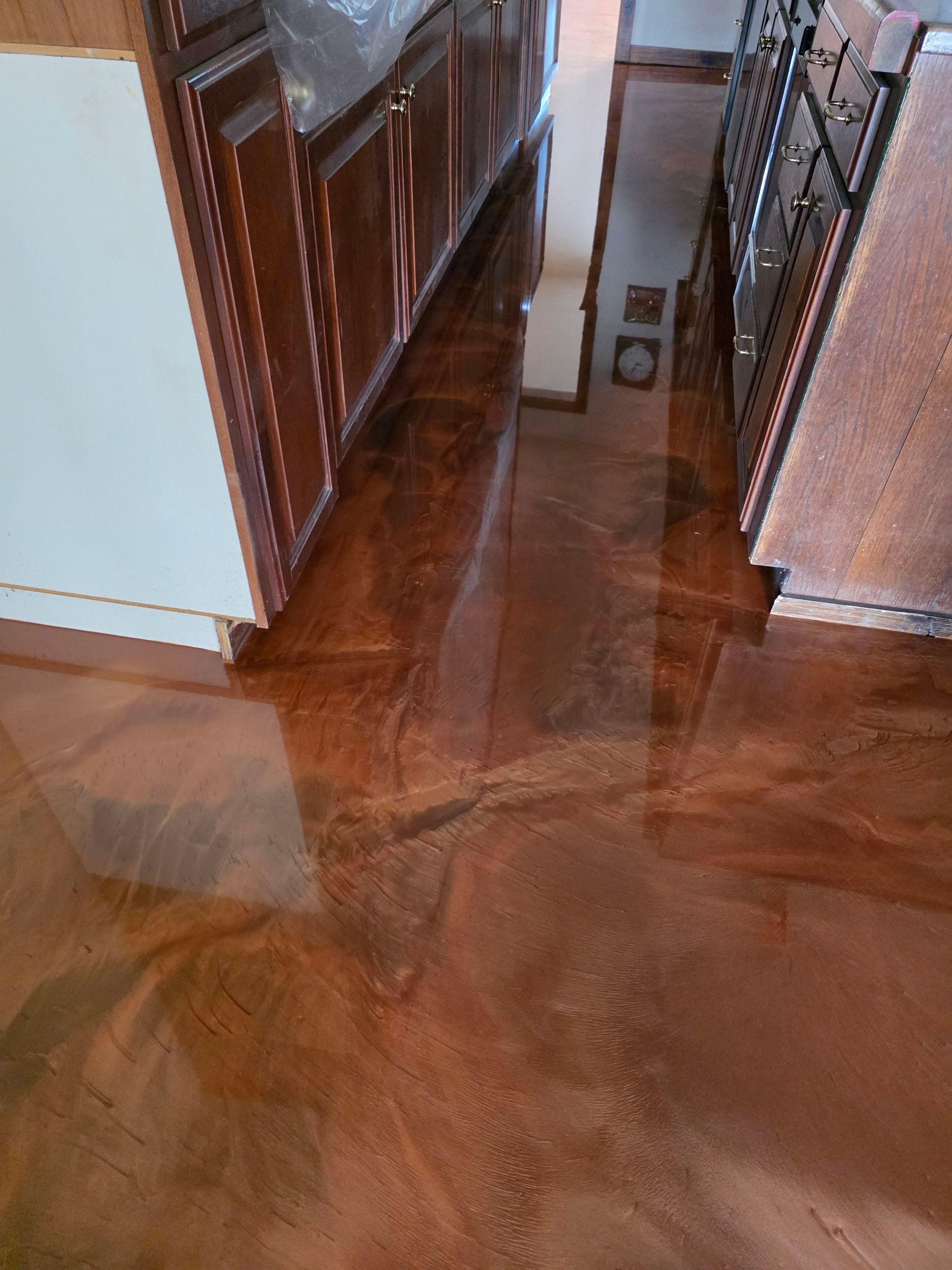 Custom Metallic Epoxy Floor Installation for San Miguel Winery by MGP Coatings